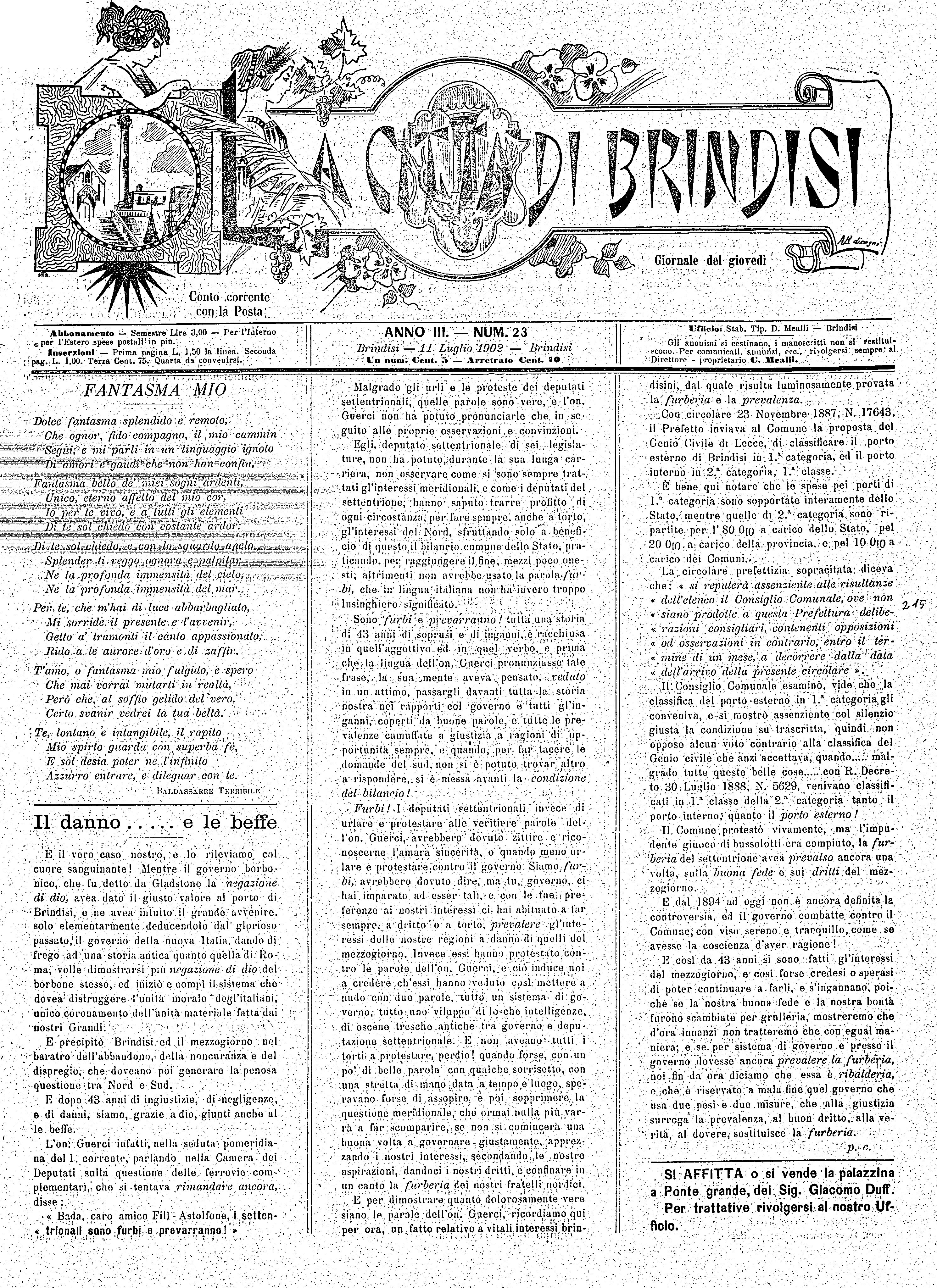 A. 3, n. 23 (11 Lug. 1902)