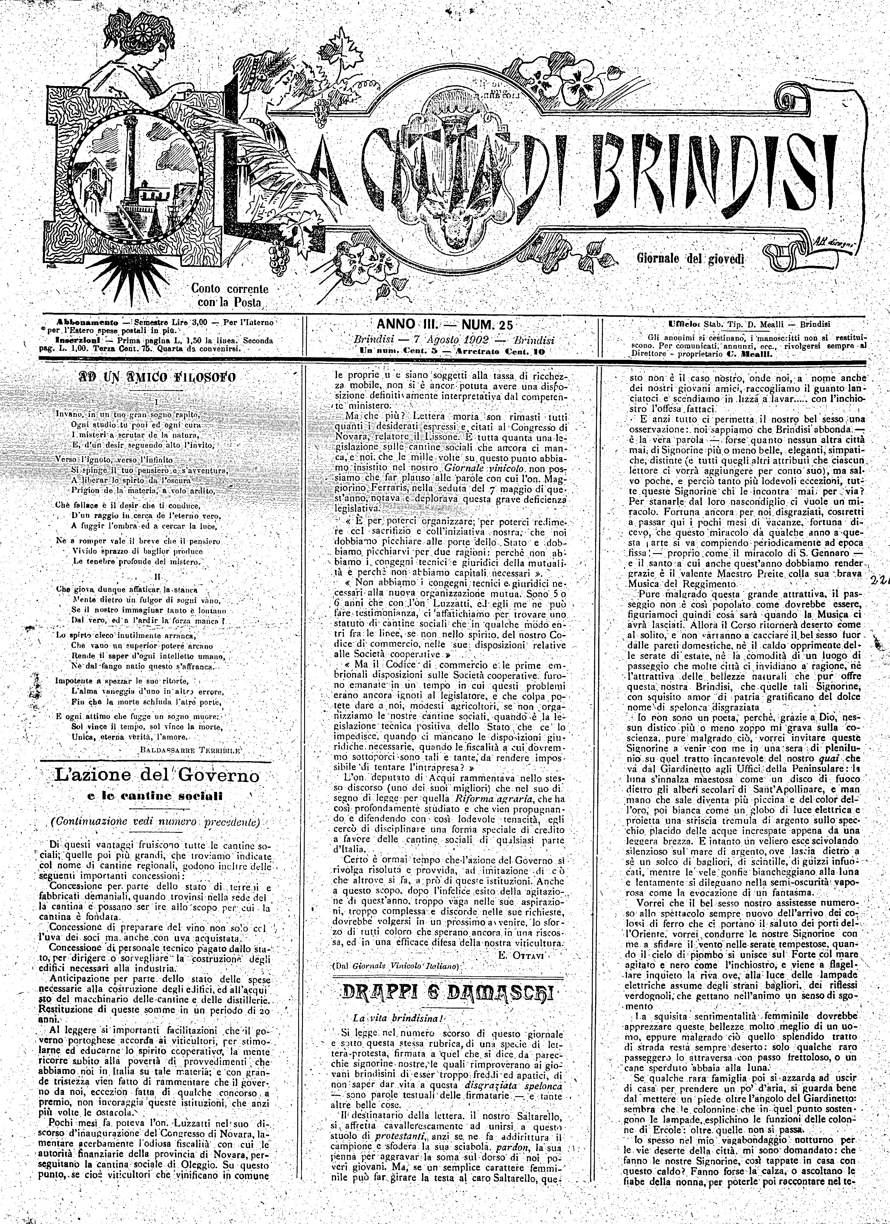 A. 3, n. 25 (07 Ago. 1902)