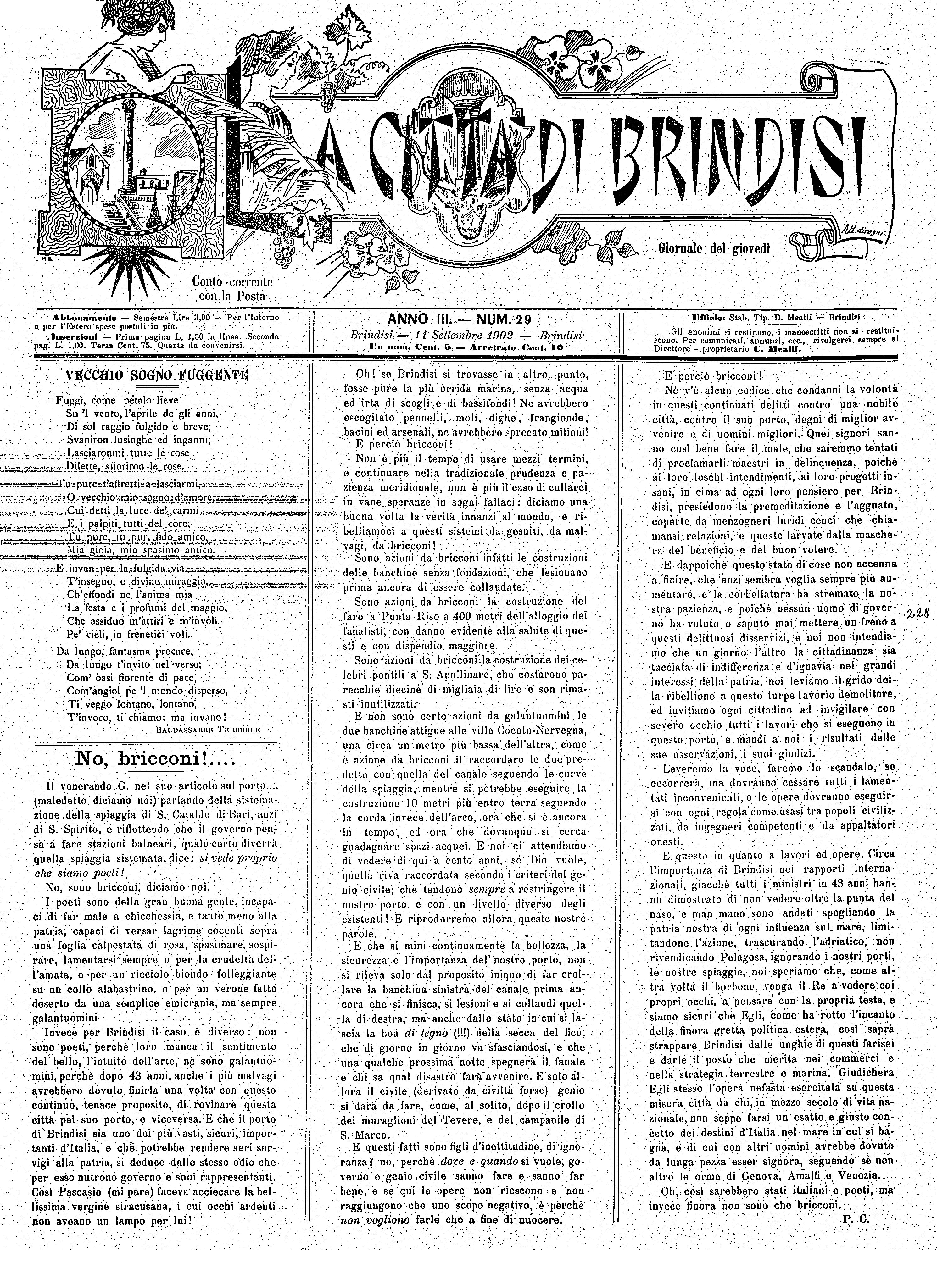A. 3, n. 29 (11 Sett. 1902)