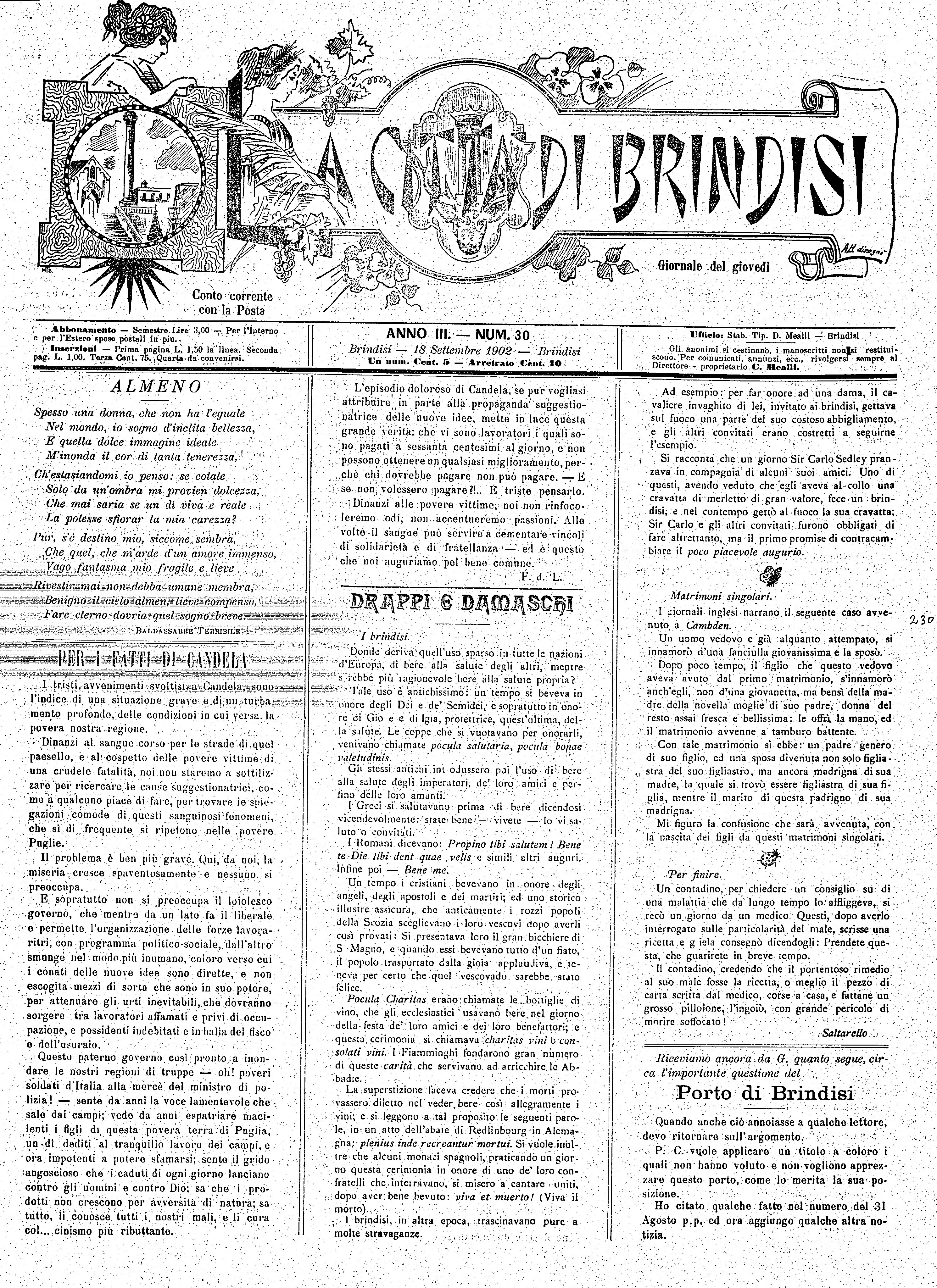 A. 3, n. 30 (18 Sett. 1902)