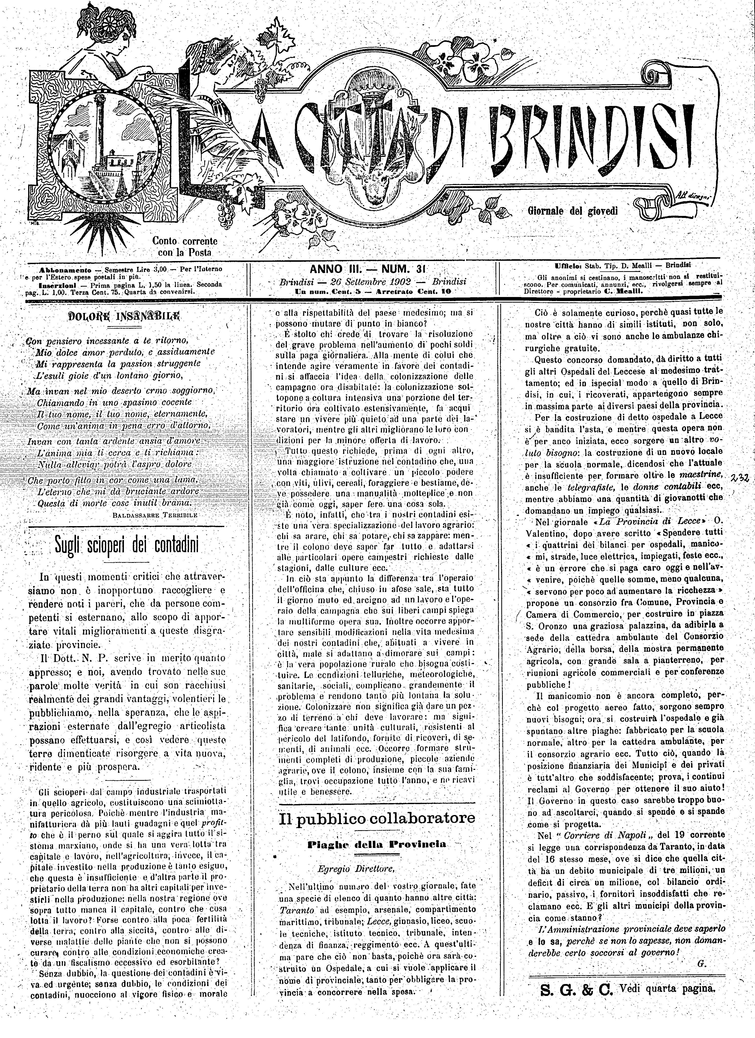 A. 3, n. 31 (26 Sett. 1902)