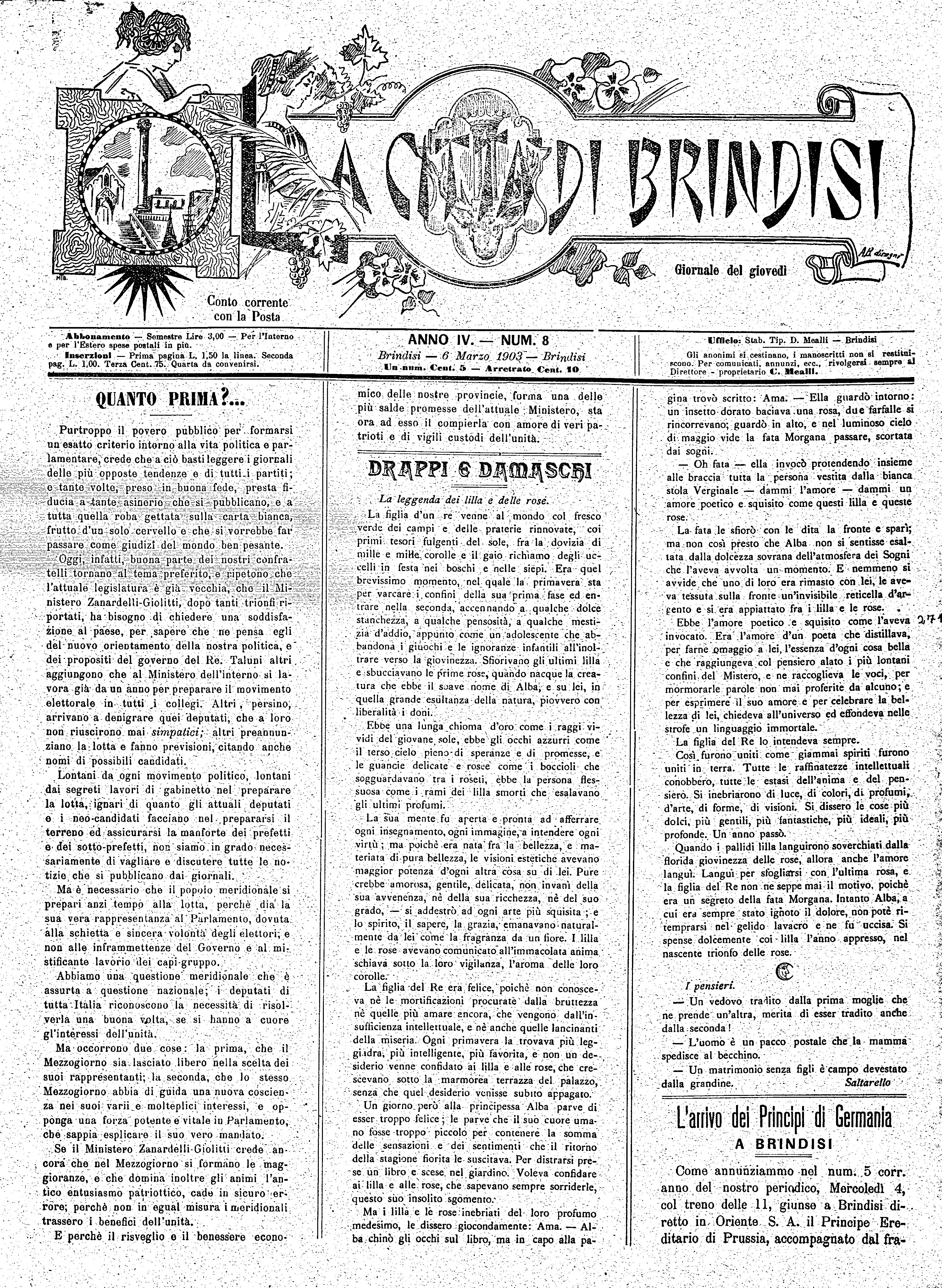 A. 4, n. 08 (06 Mar. 1903)