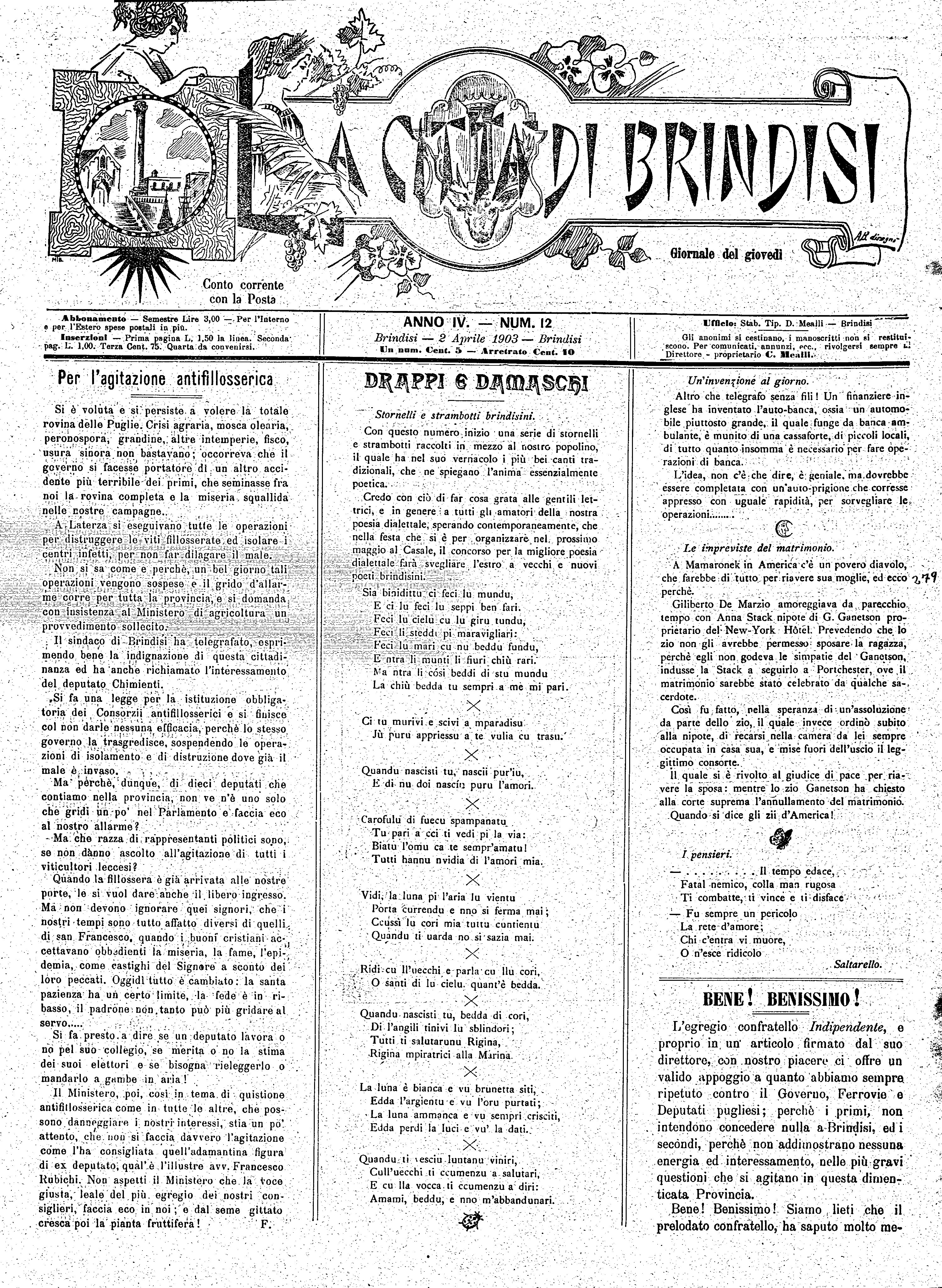 A. 4, n. 12 (02 Apr. 1903)