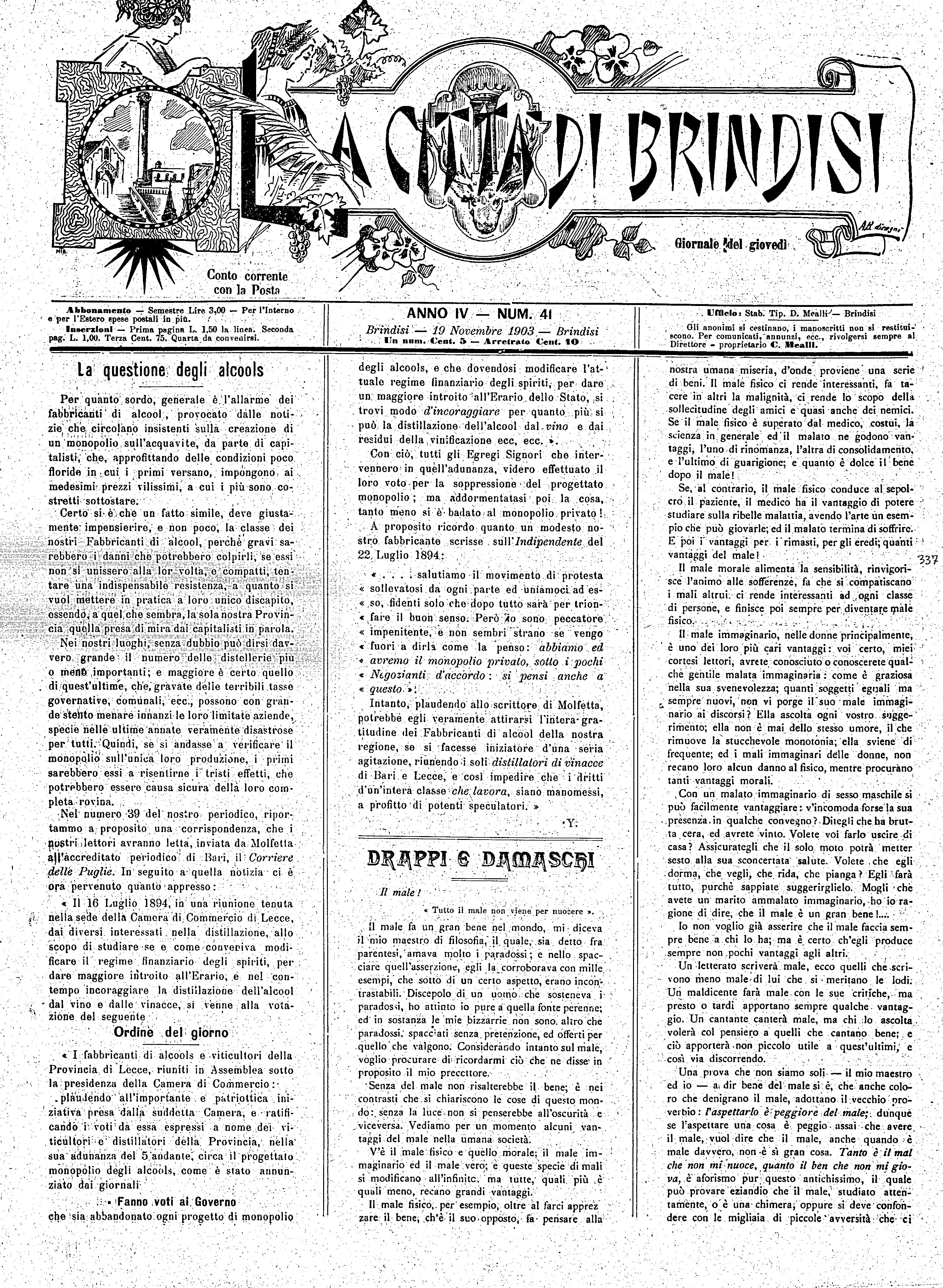 A. 4, n. 41 (19 Nov. 1903)