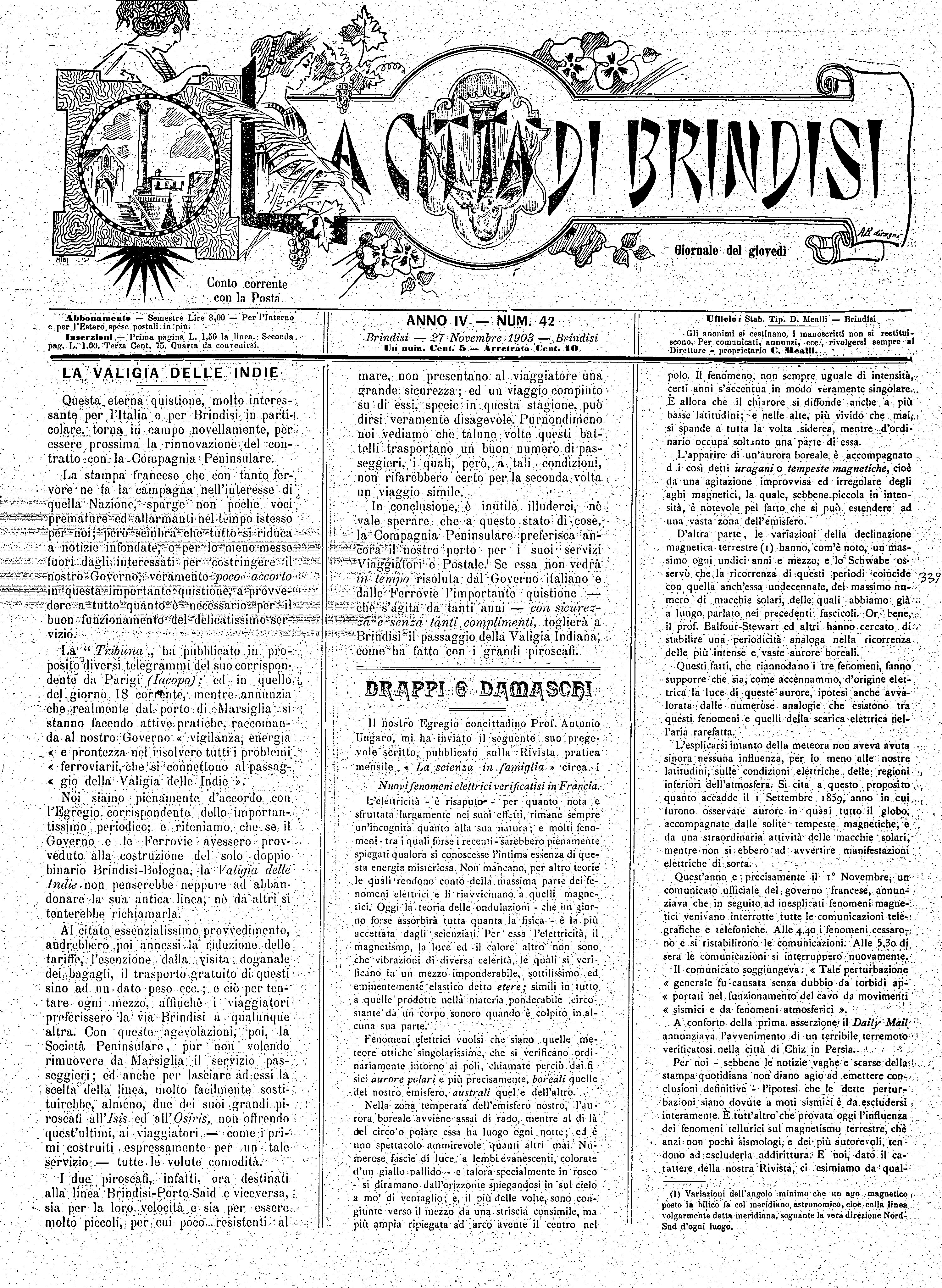 A. 4, n. 42 (27 Nov. 1903)