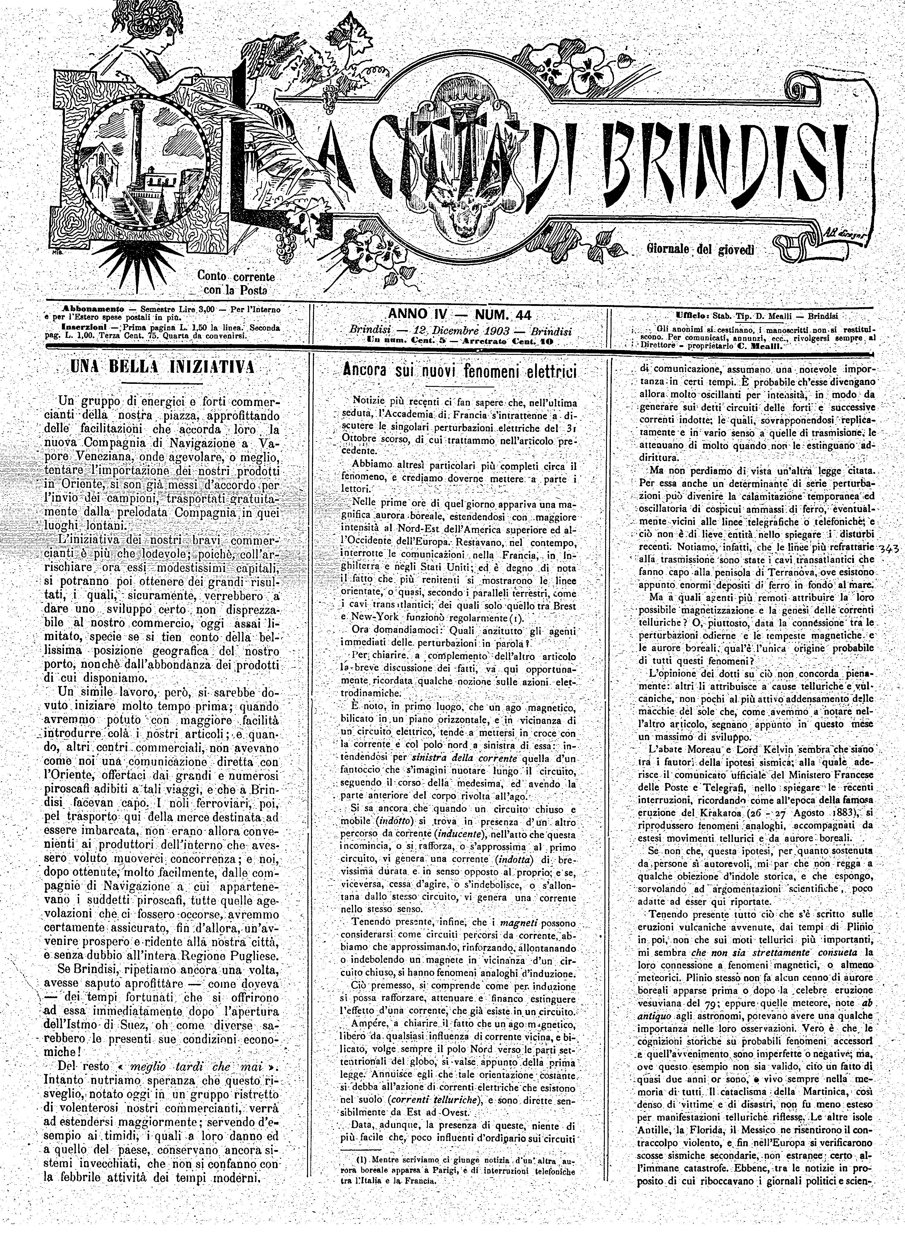 A. 4, n. 44 (12 Dic. 1903)