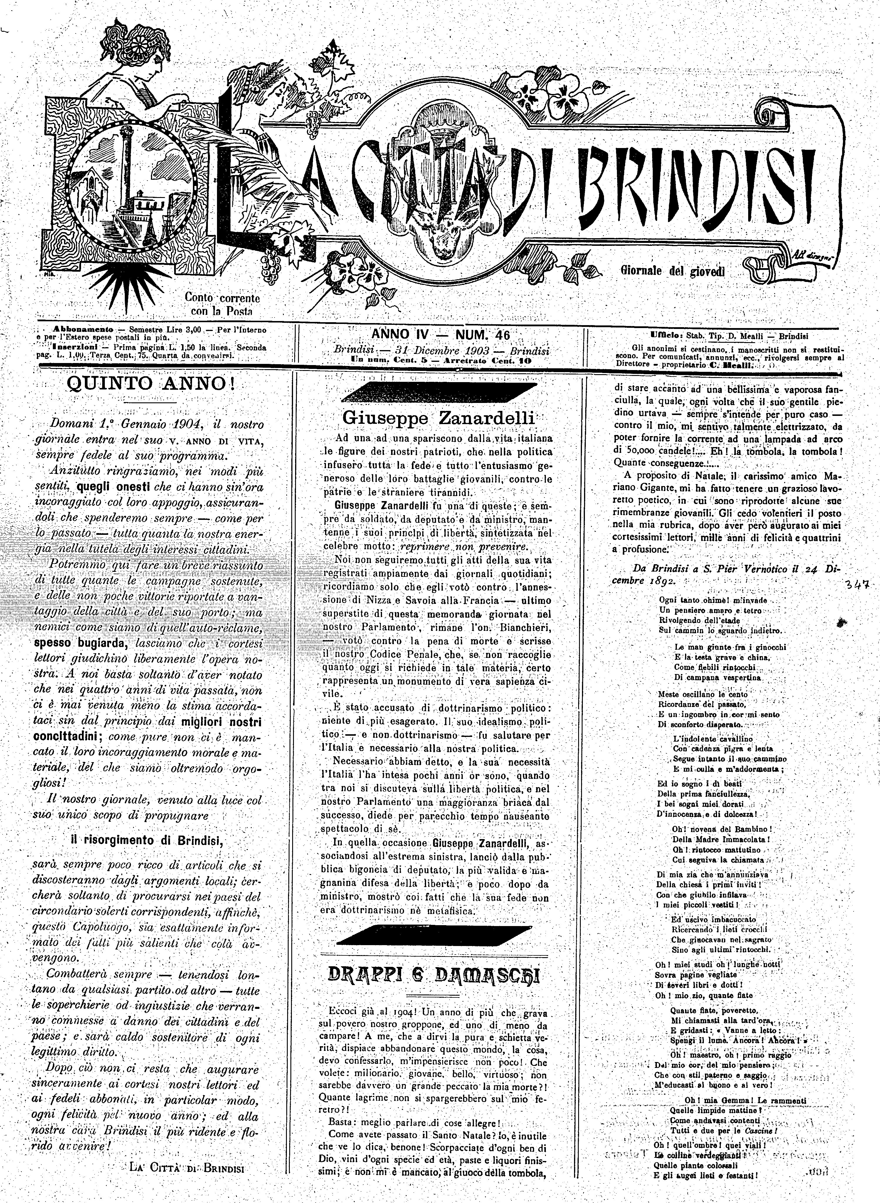 A. 4, n. 46 (31 Dic. 1903)