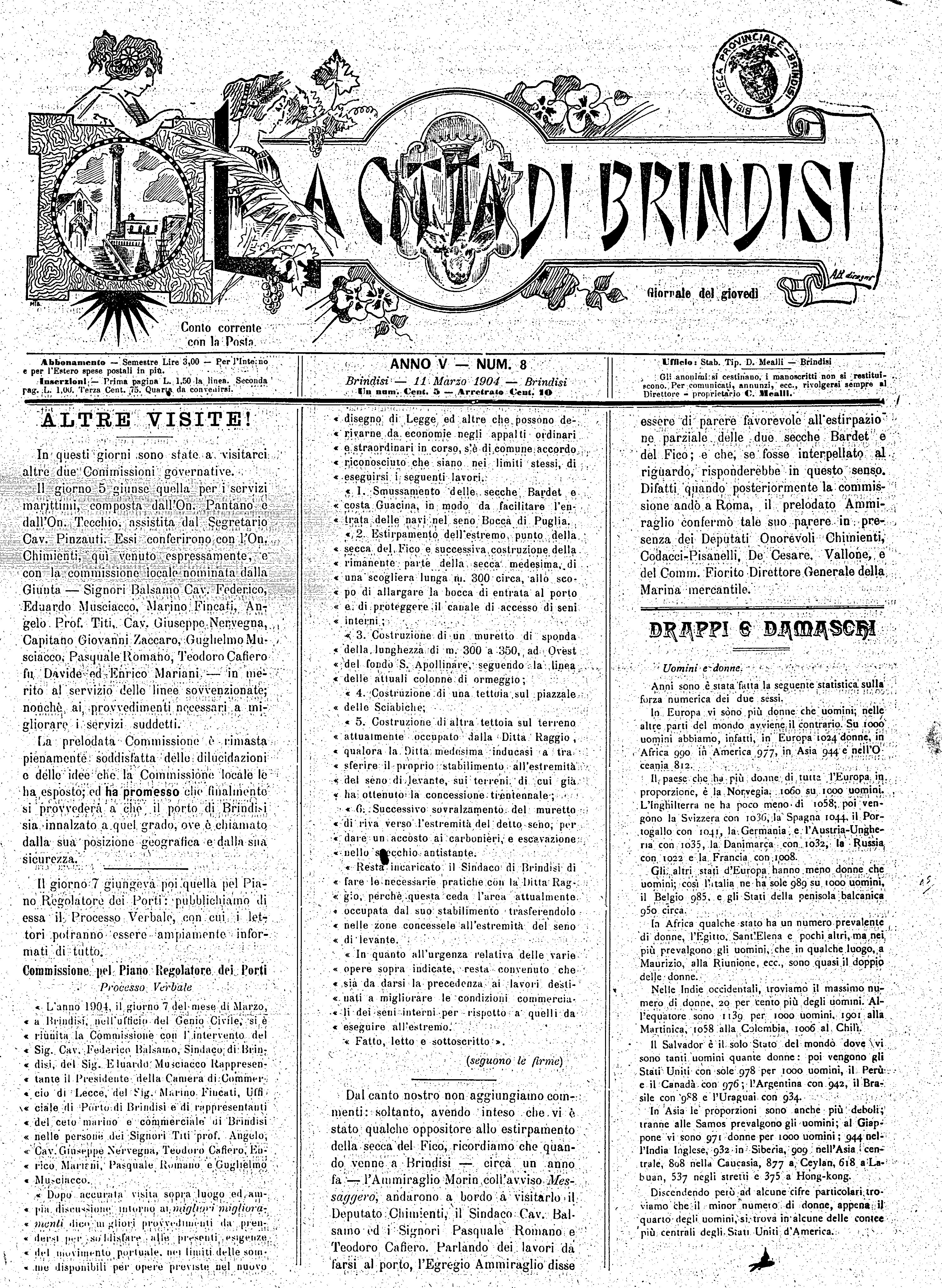 A. 5, n. 08 (11 Mar. 1904)
