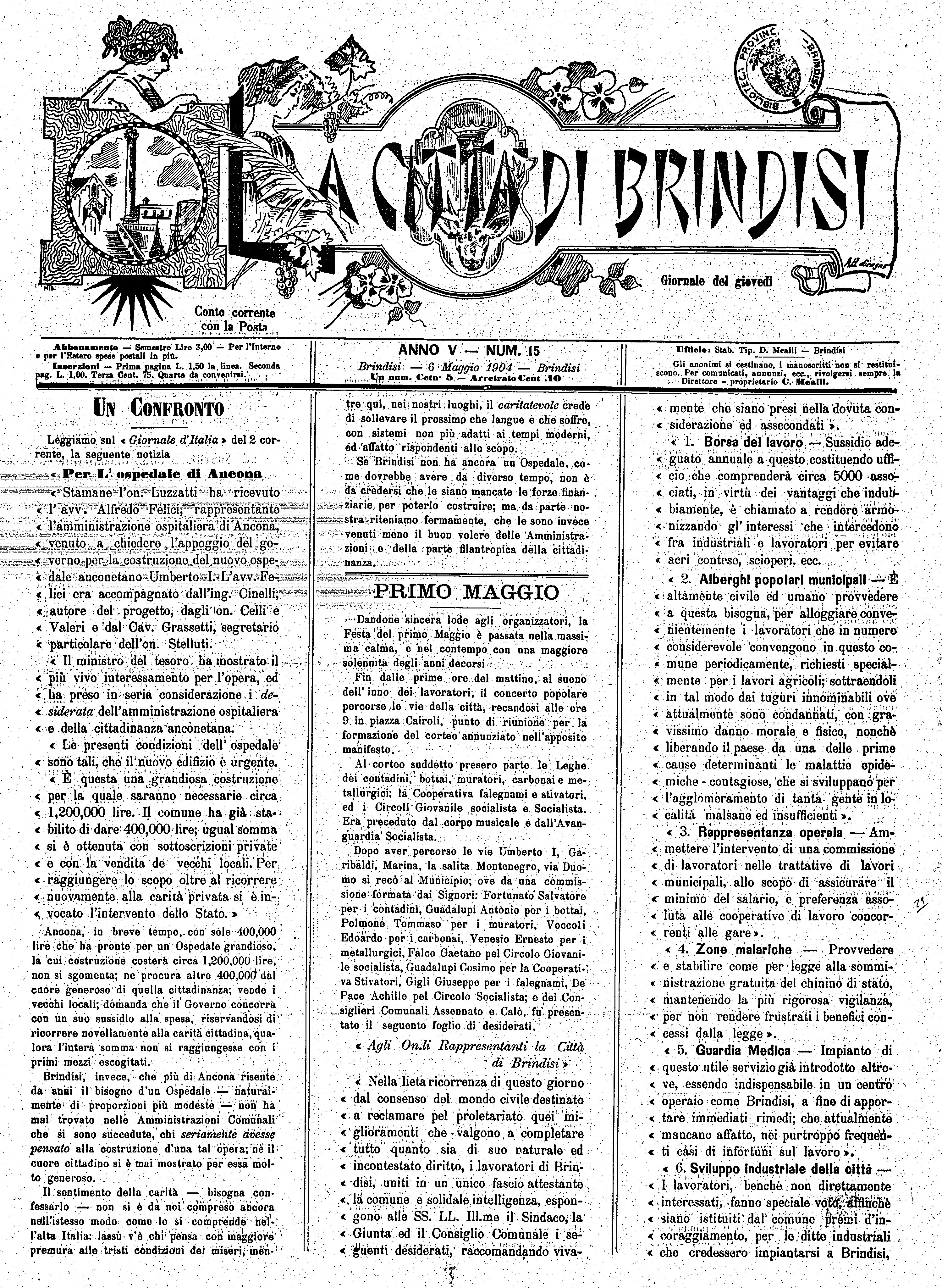 A. 5, n. 15 (06 Magg. 1904)