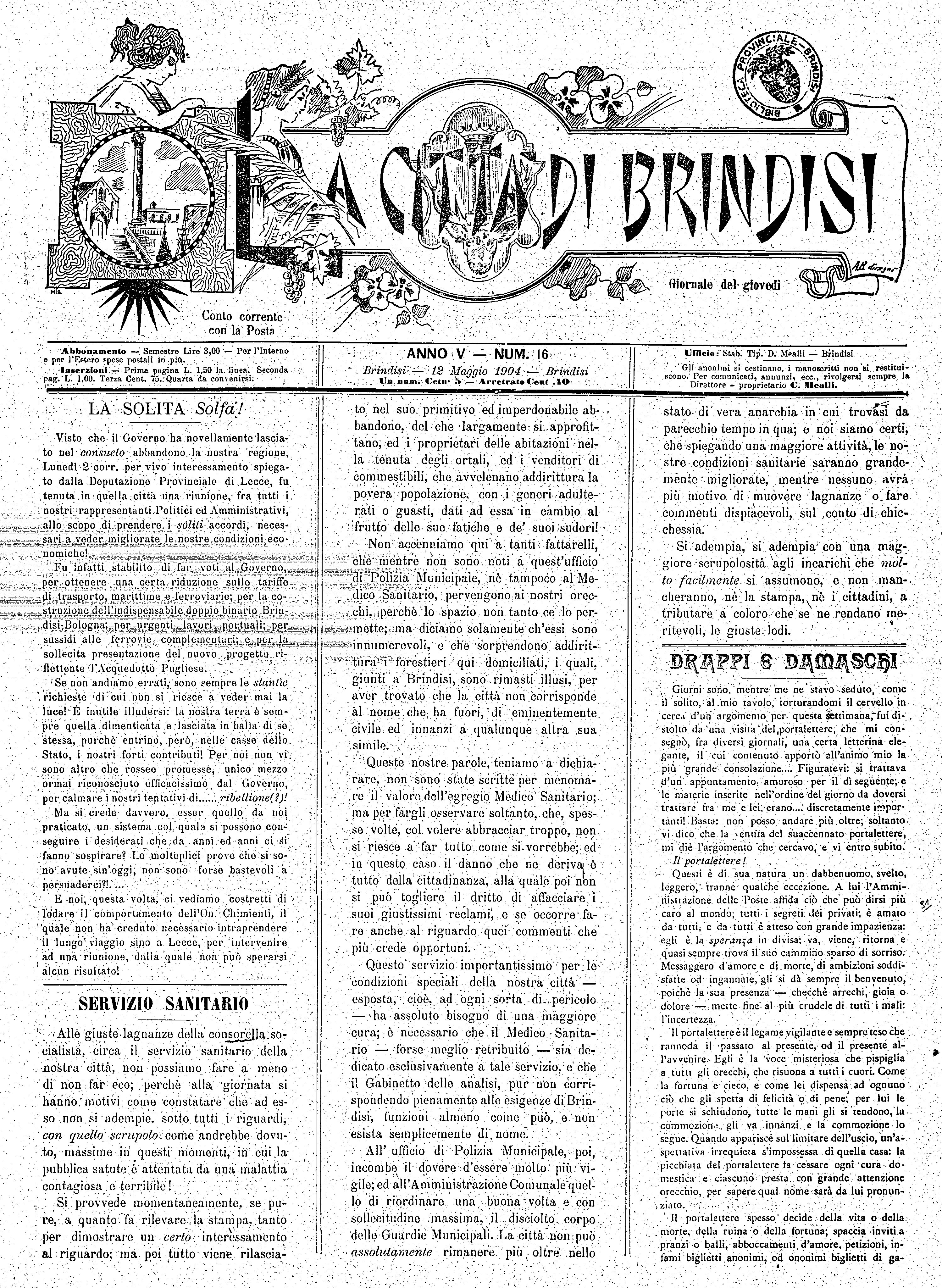 A. 5, n. 16 (12 Magg. 1904)