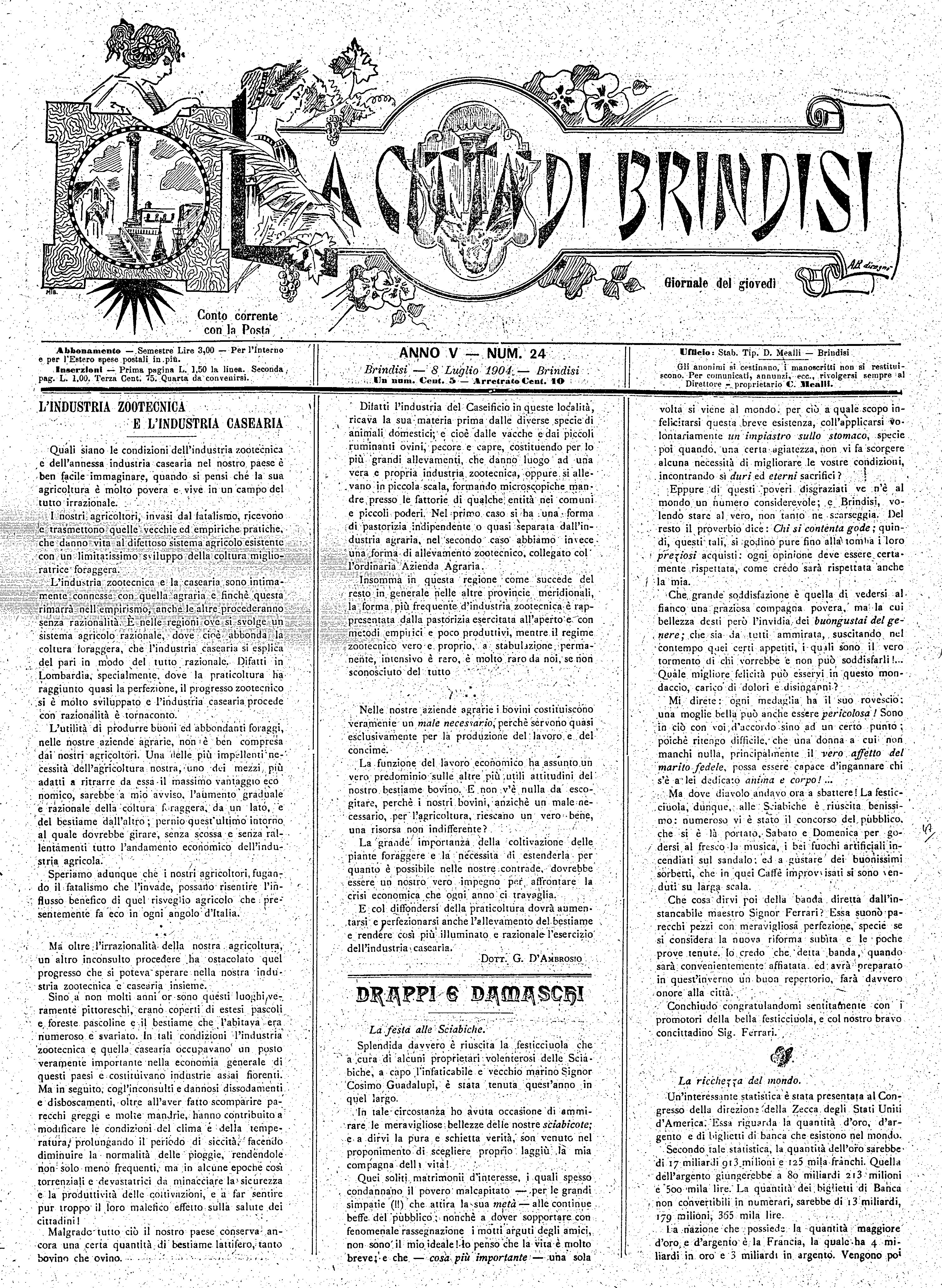 A. 5, n. 24 (08 Lug. 1904)