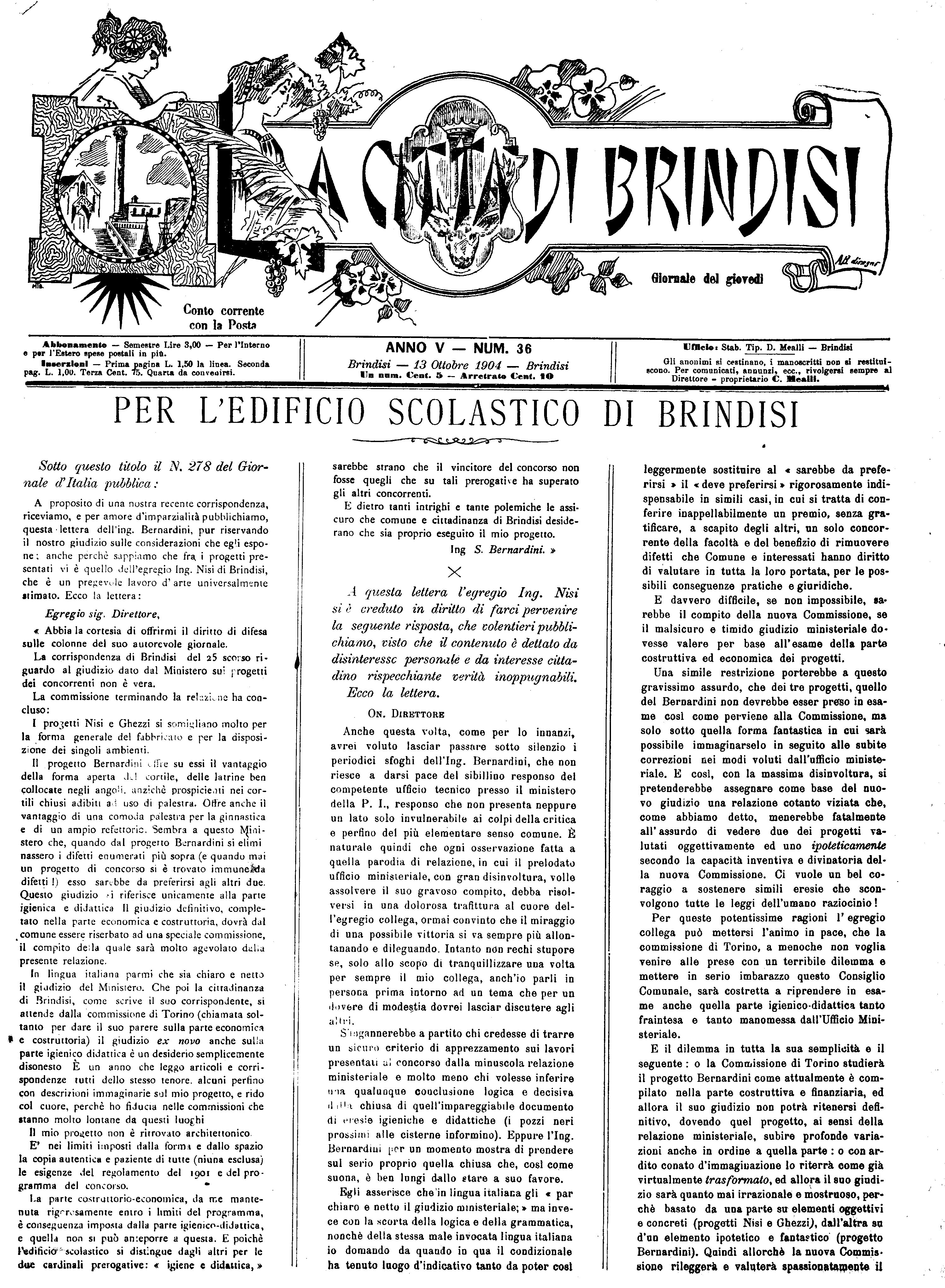 A. 5, n. 36 (13 Ott. 1904)
