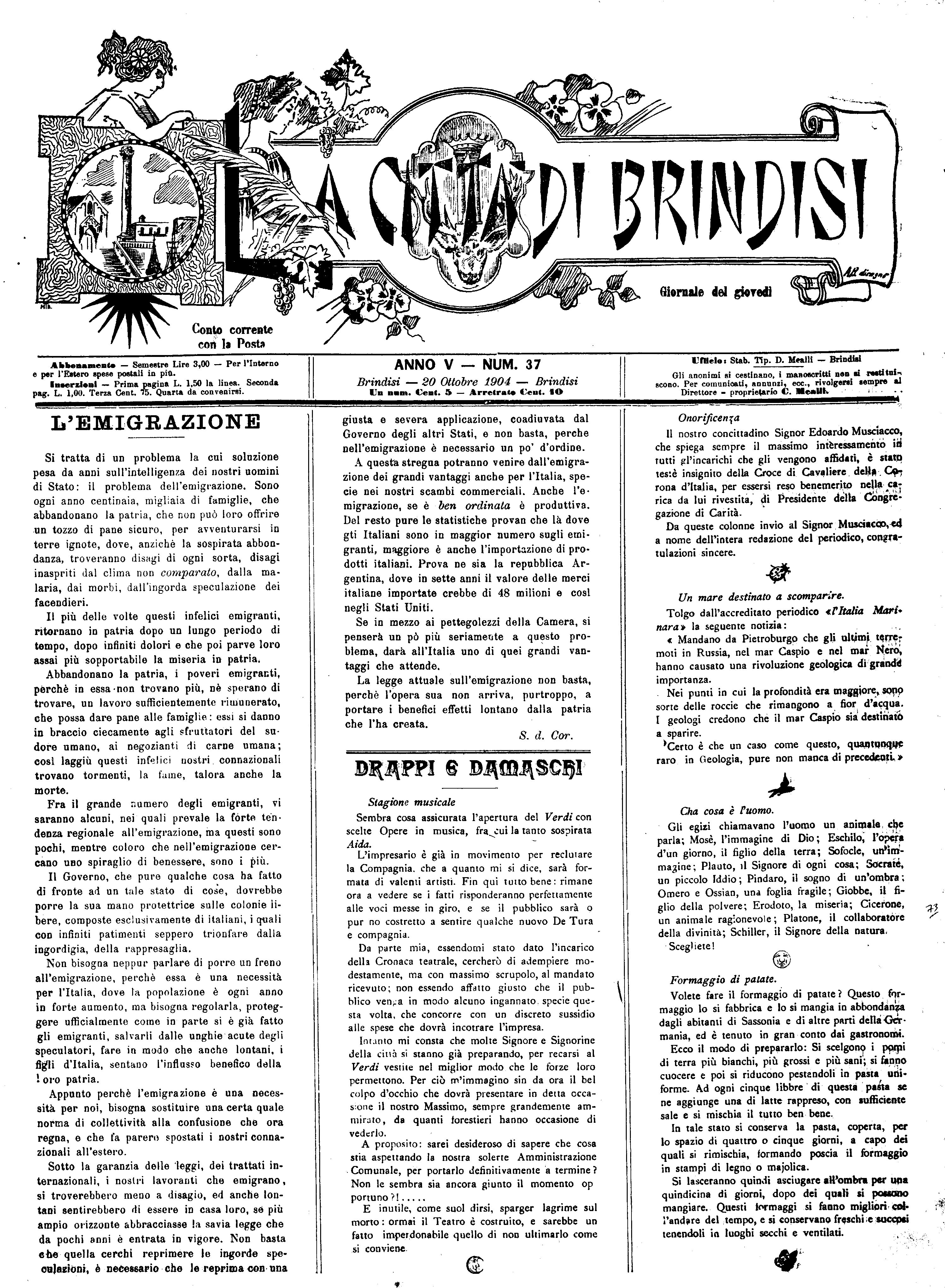 A. 5, n. 37 (20 Ott. 1904)