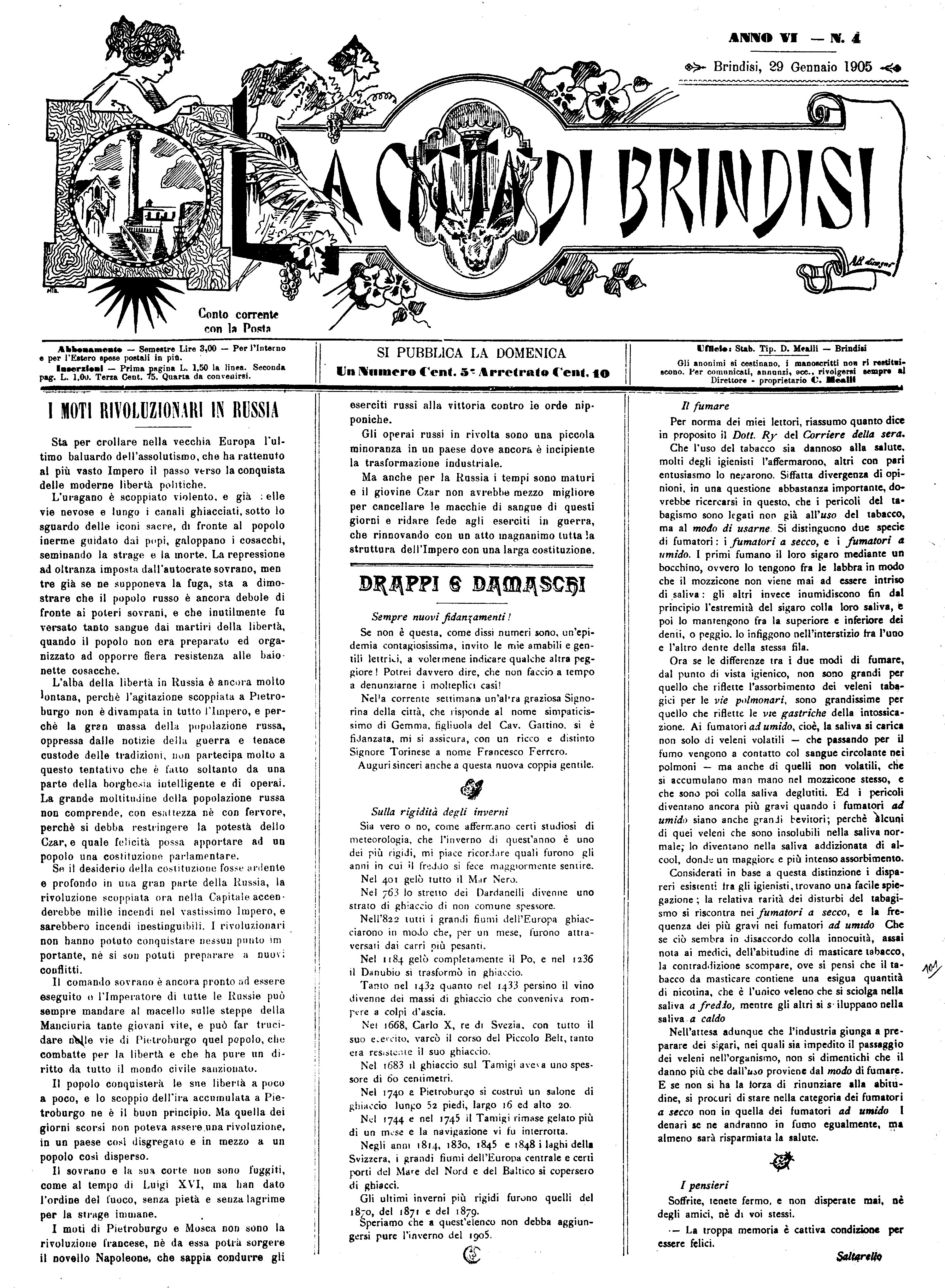 A. 6, n. 04 (29 Genn. 1905)