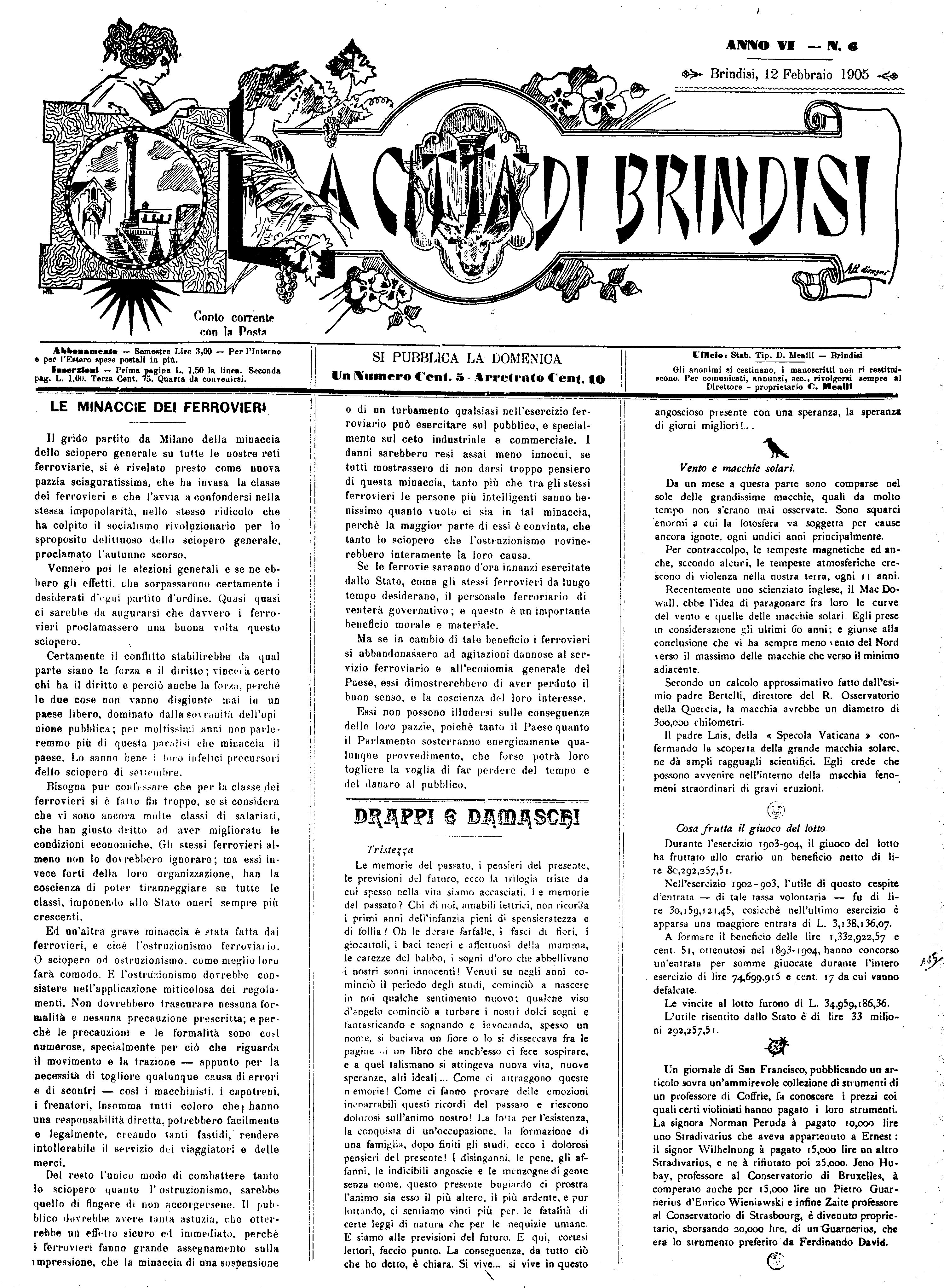 A. 6, n. 06 (12 Febb. 1905)