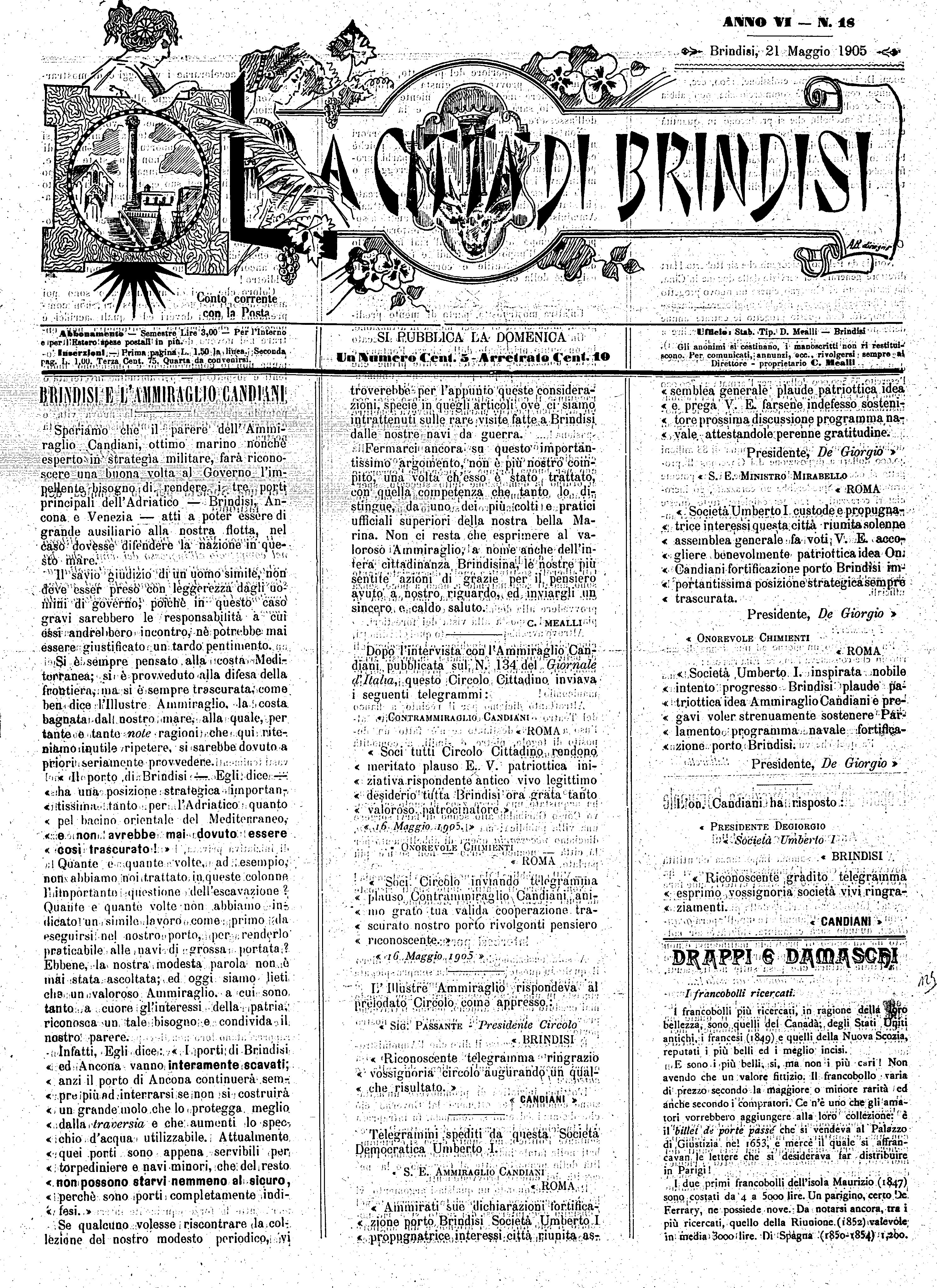 A. 6, n. 18 (21 Magg. 1905)