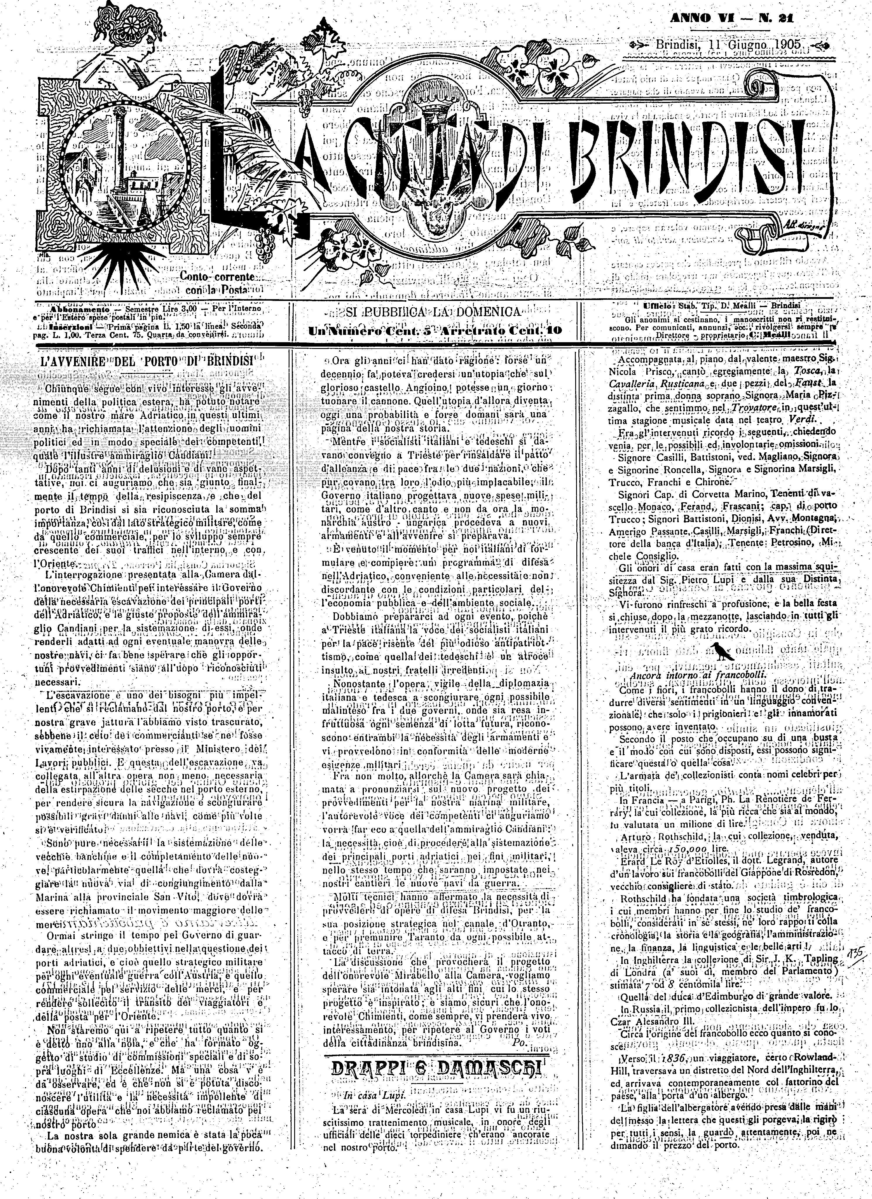 A. 6, n. 21 (11 Giu. 1905)