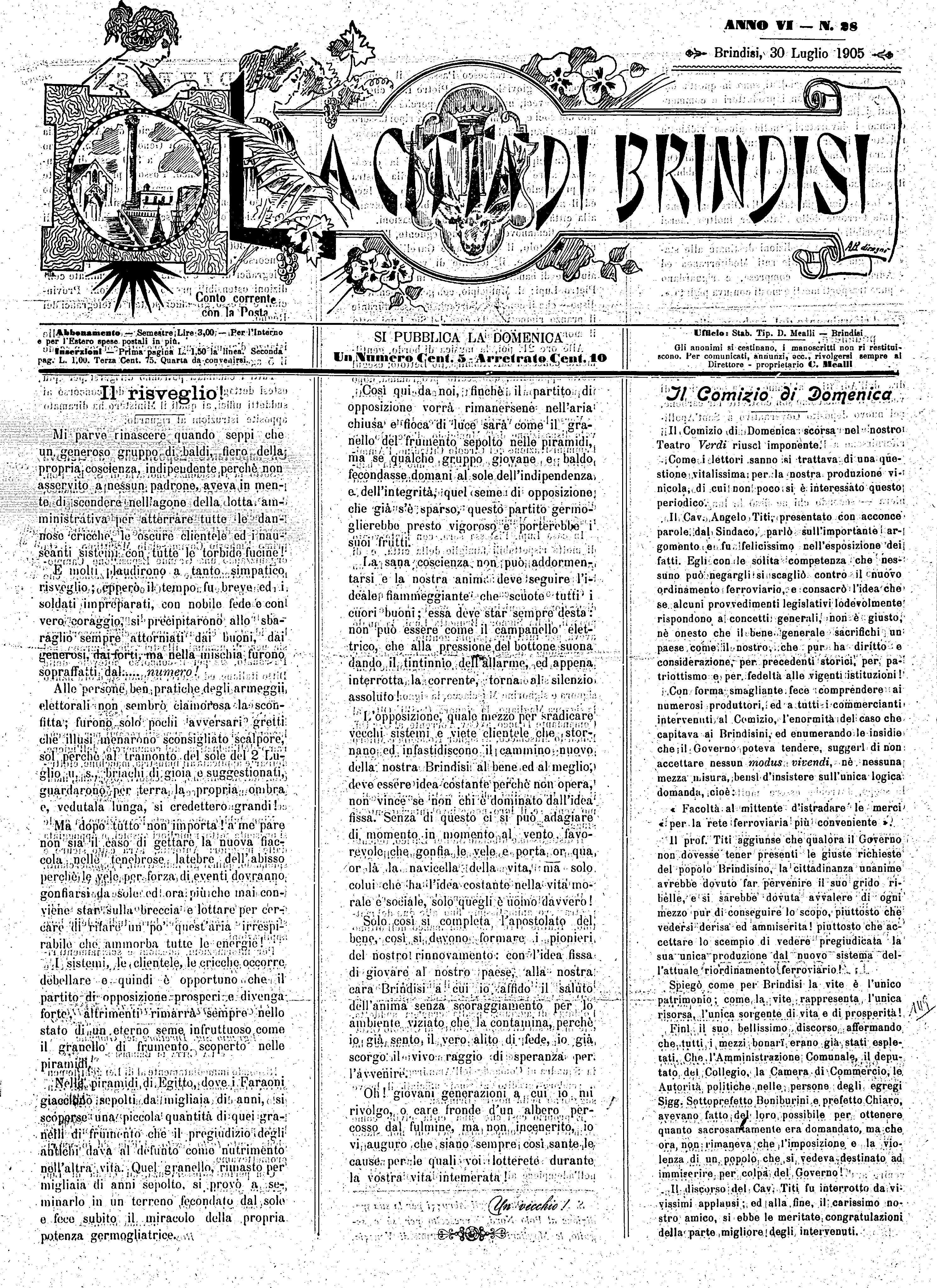 A. 6, n. 28 (30 Lug. 1905)