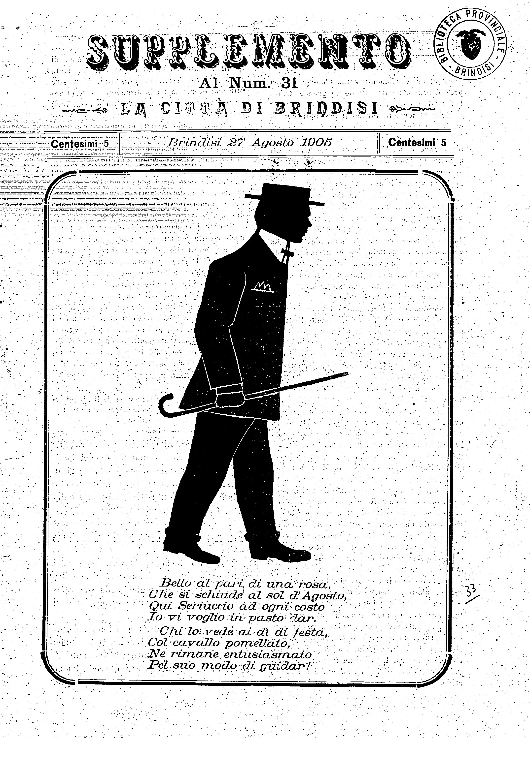 A. 6, n. 31 (27 Ago. 1905)_SUPPLEMENTO