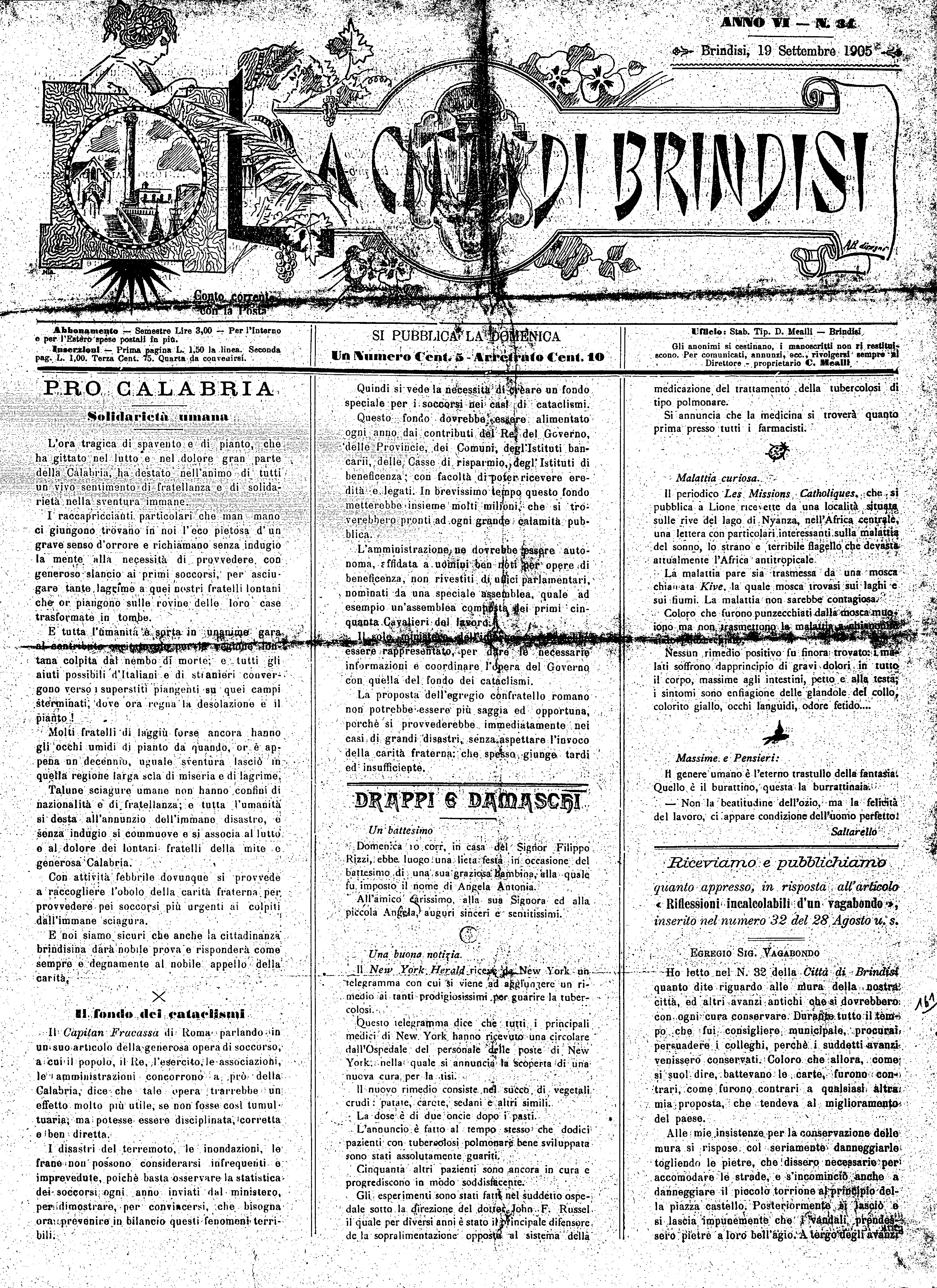 A. 6, n. 34 (19 Sett. 1905)