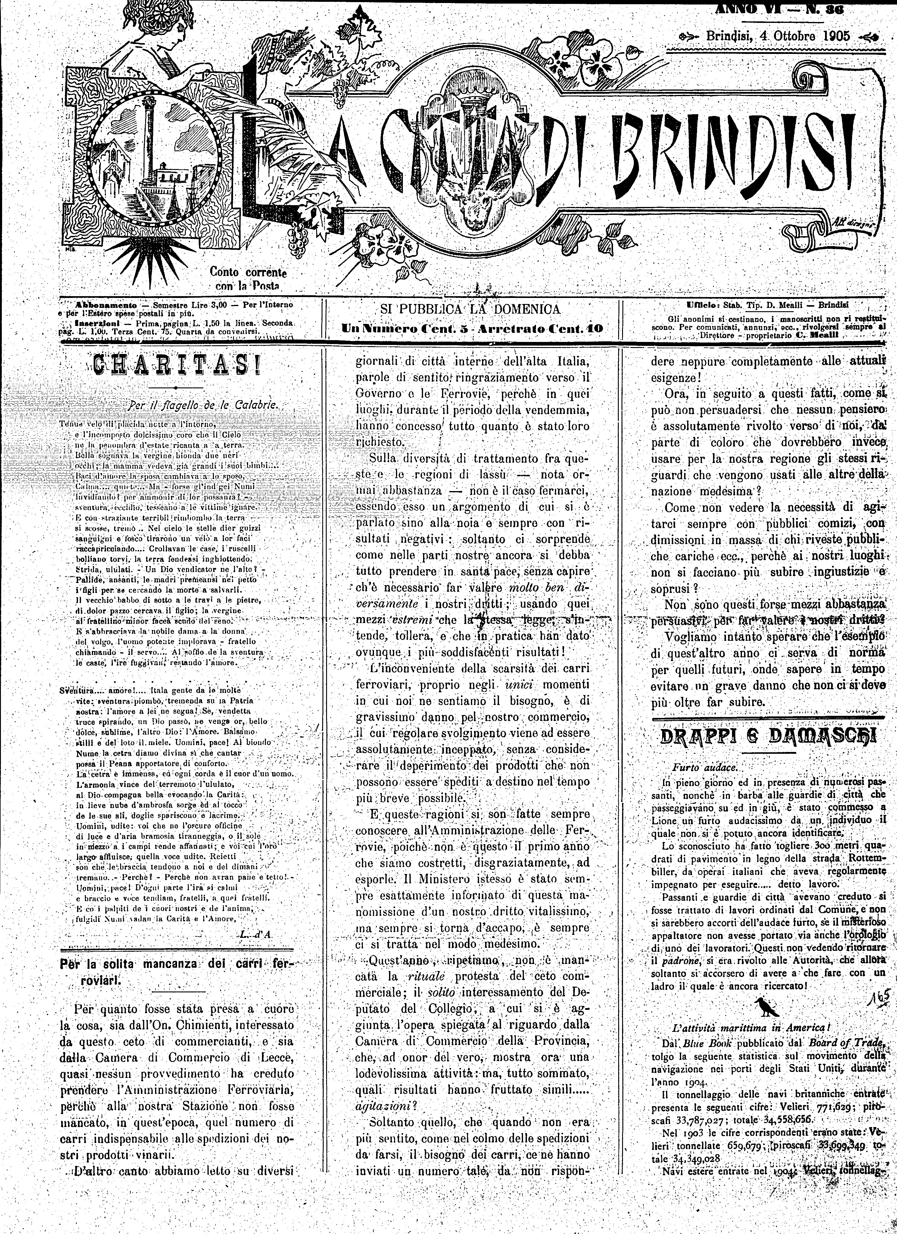 A. 6, n. 36 (04 Ott. 1905)