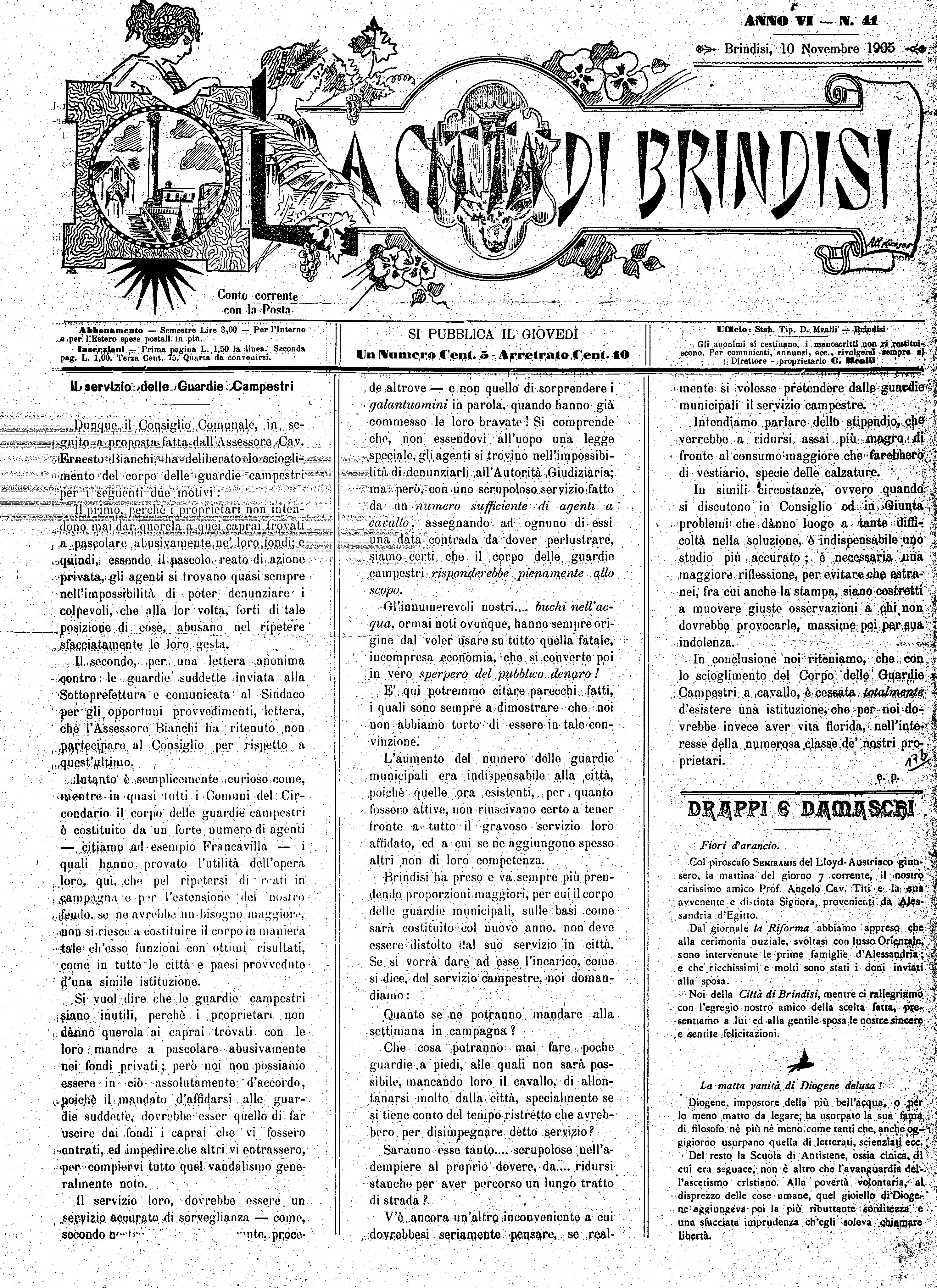 A. 6, n. 41 (10 Nov. 1905)