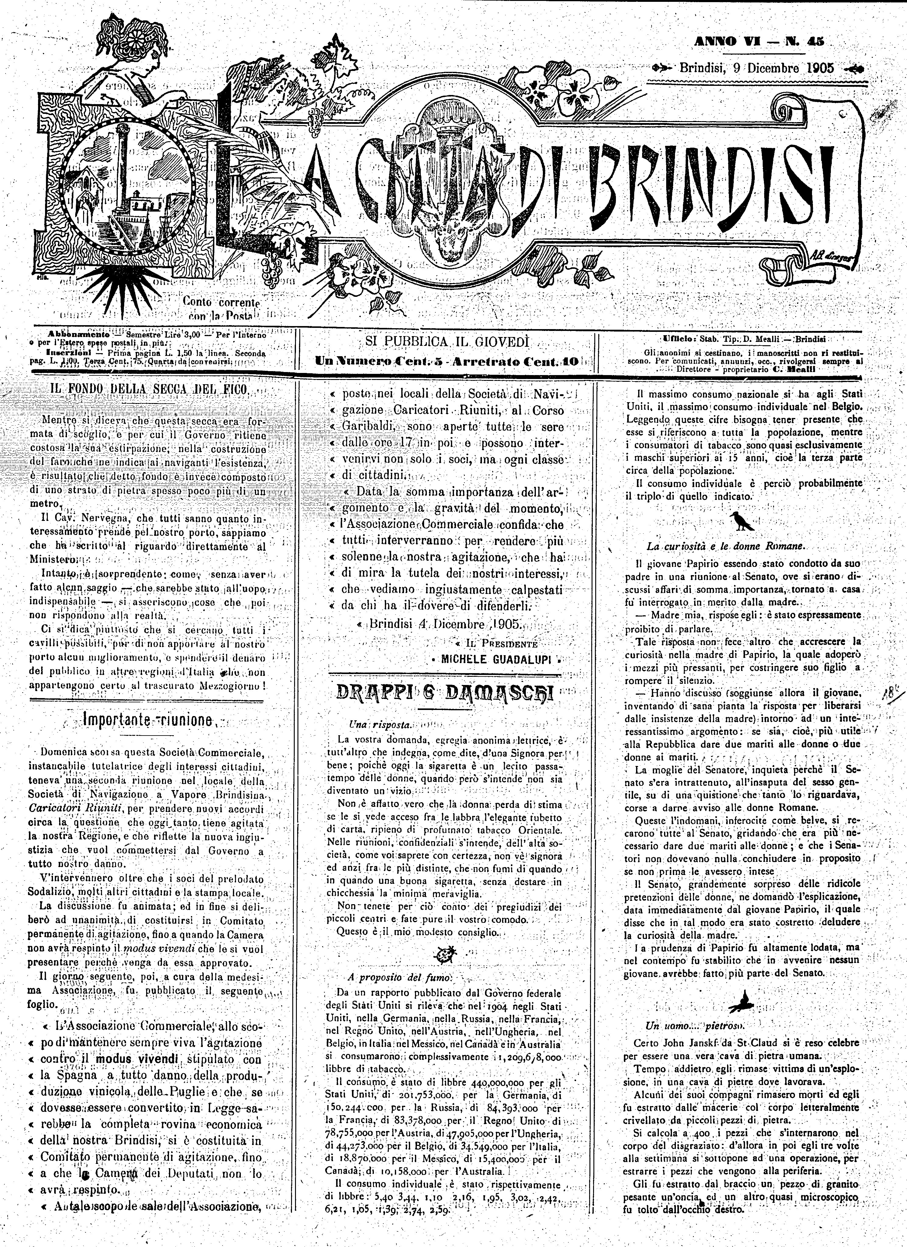 A. 6, n. 45 (09 Dic. 1905)