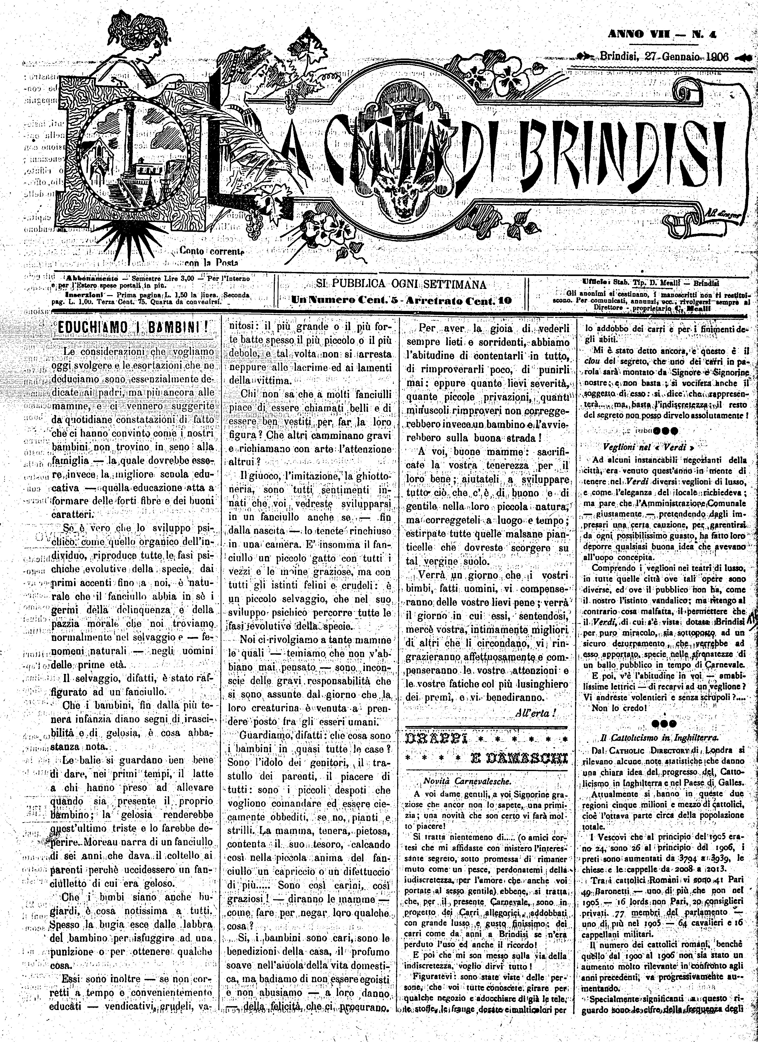 A. 7, n. 04 (27 Genn. 1906)
