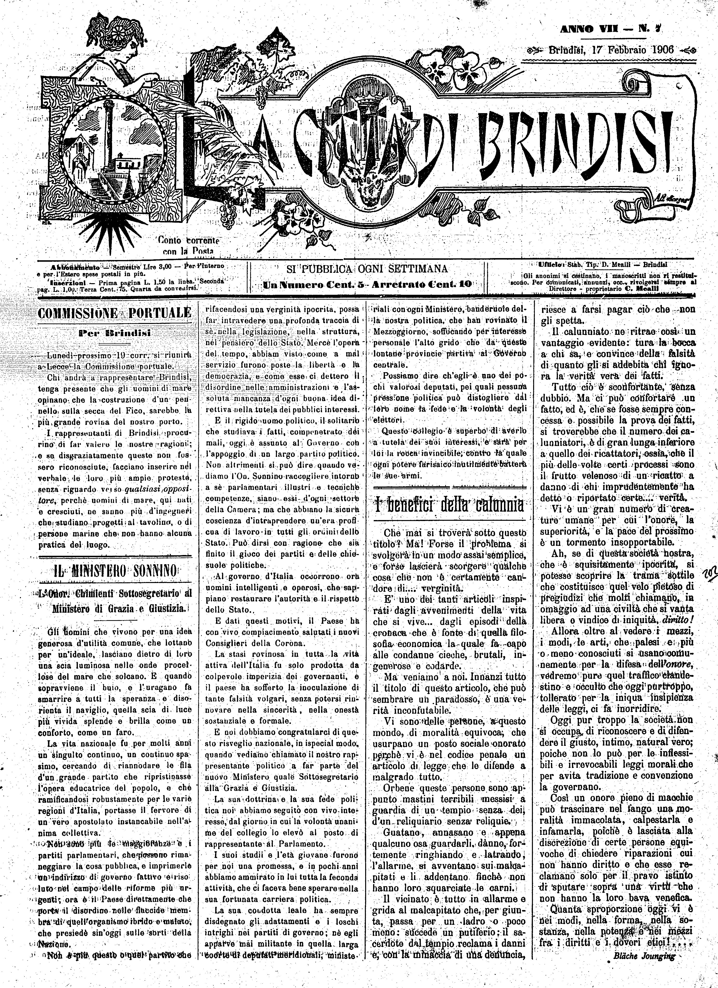 A. 7, n. 07 (17 Febb. 1906)