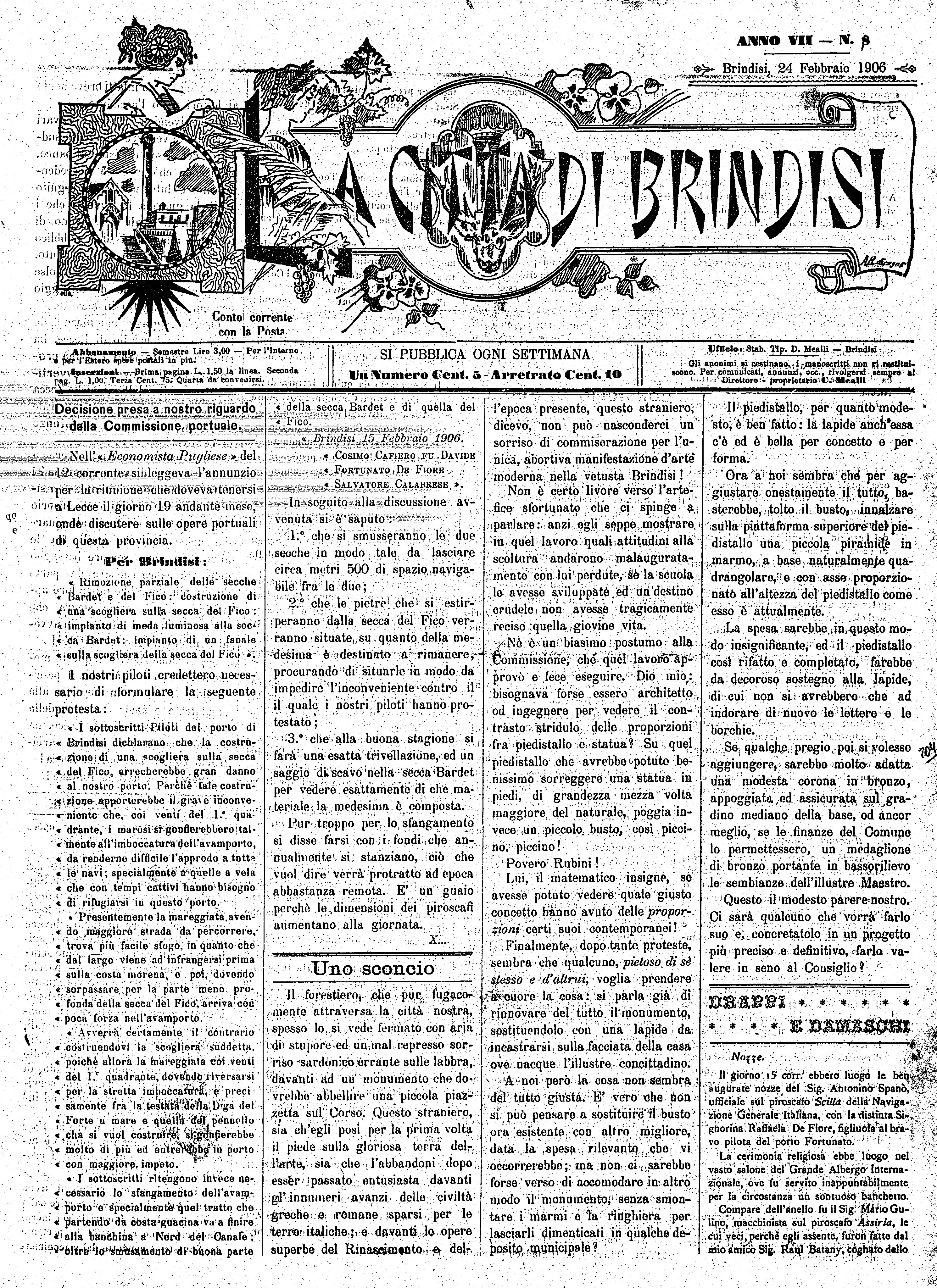 A. 7, n. 08 (24 Febb. 1906)