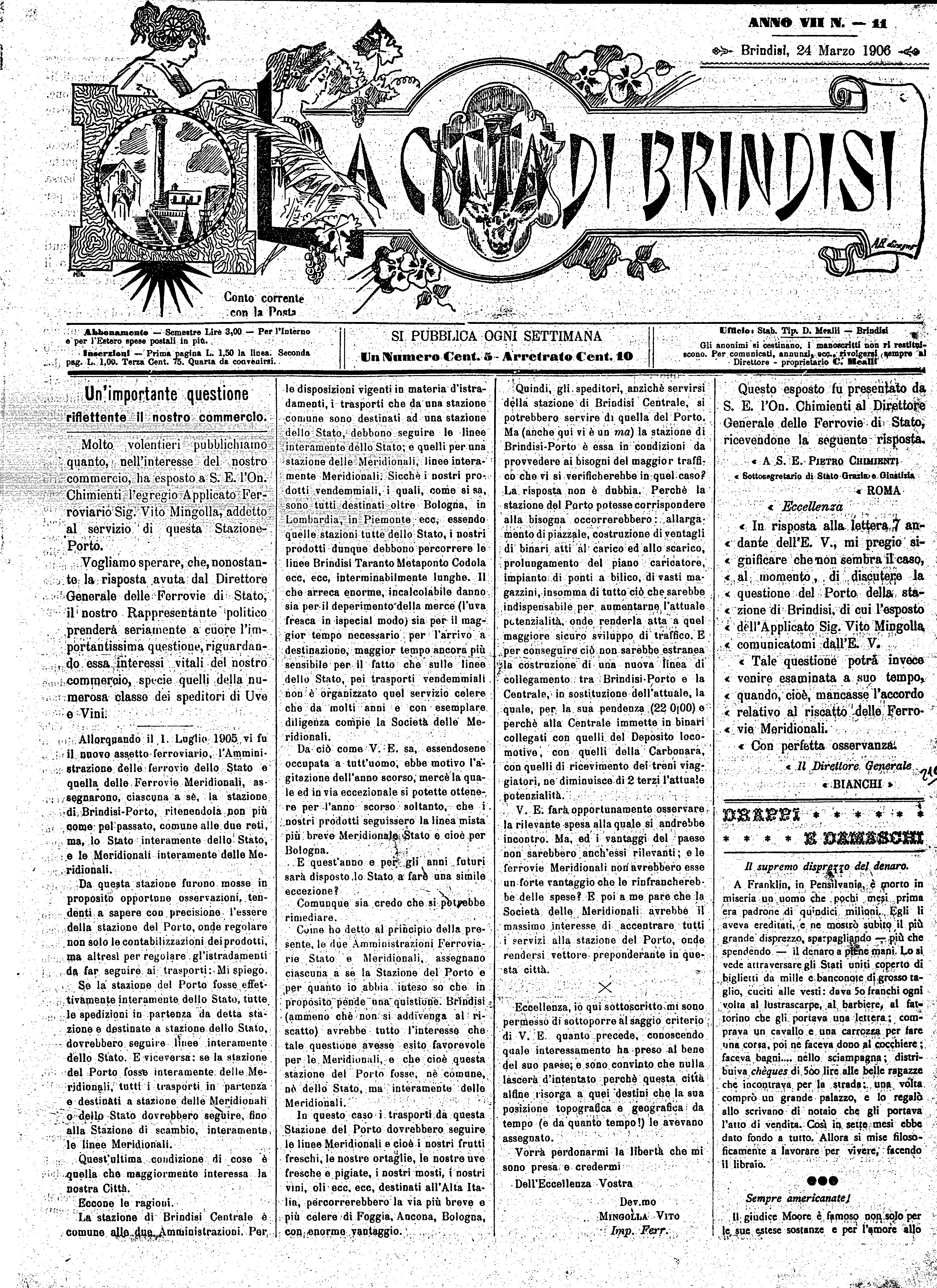 A. 7, n. 11 (24 Mar. 1906)