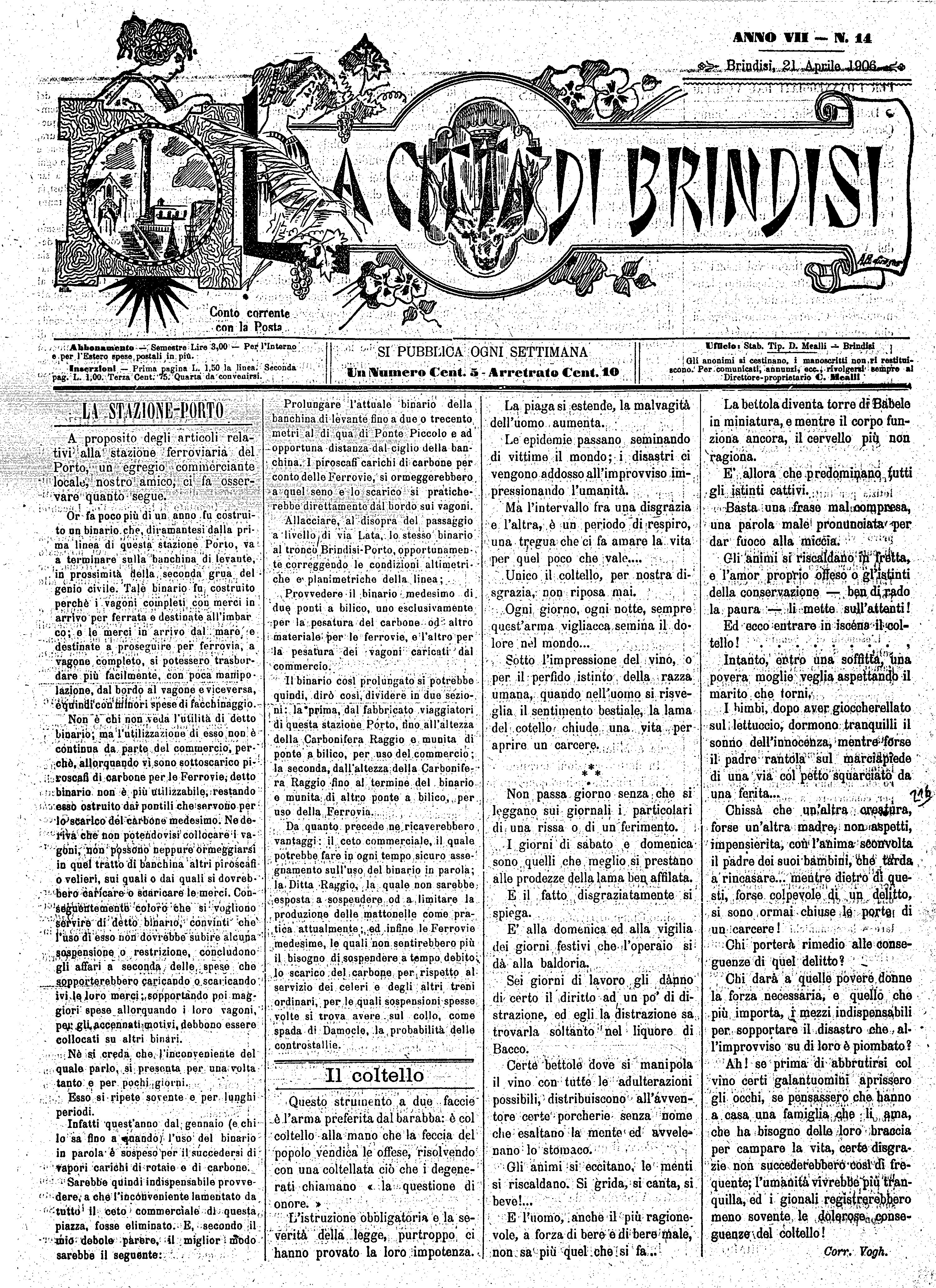 A. 7, n. 14 (21 Apr. 1906)