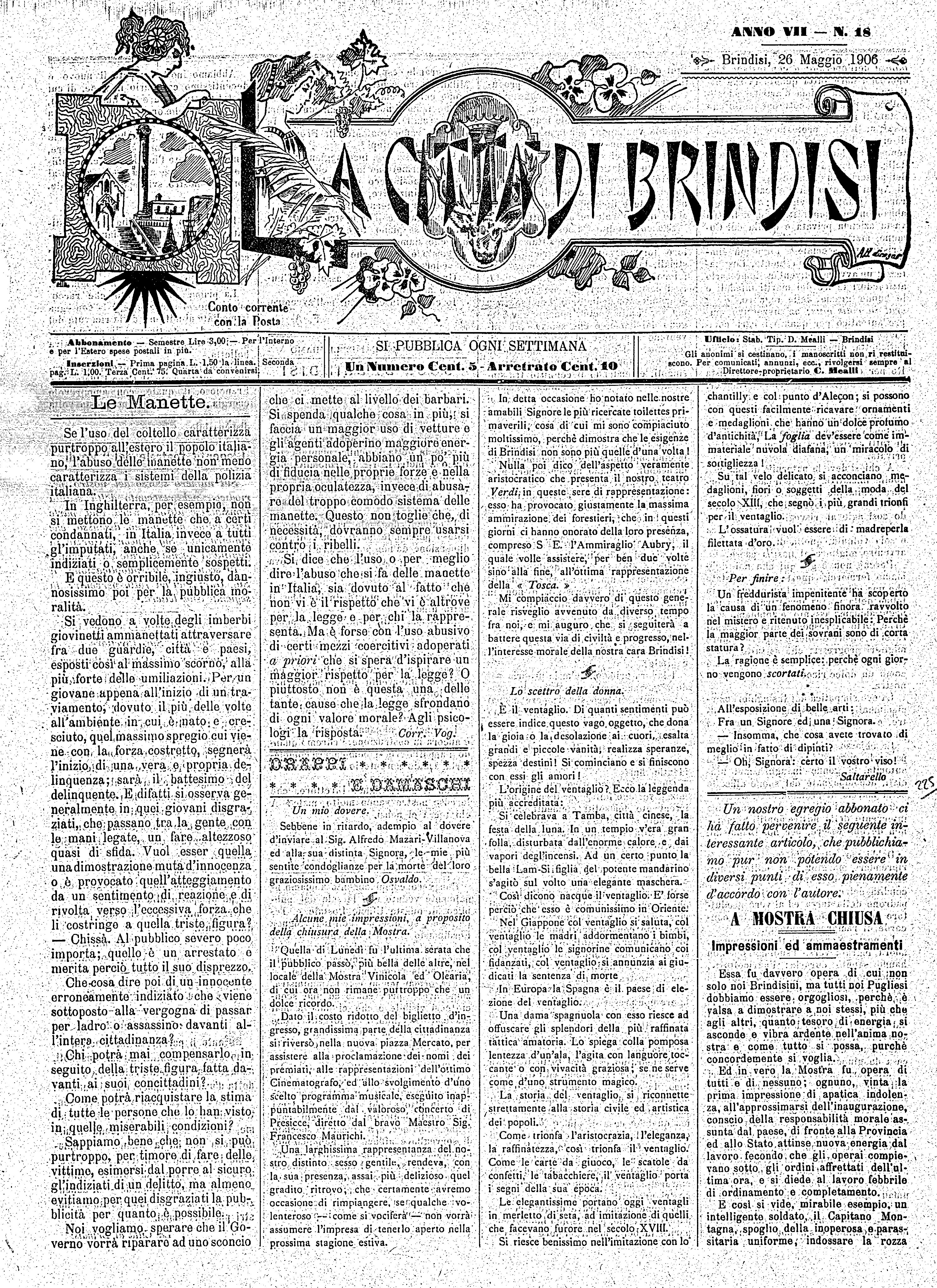 A. 7, n. 18 (28 Magg. 1906)