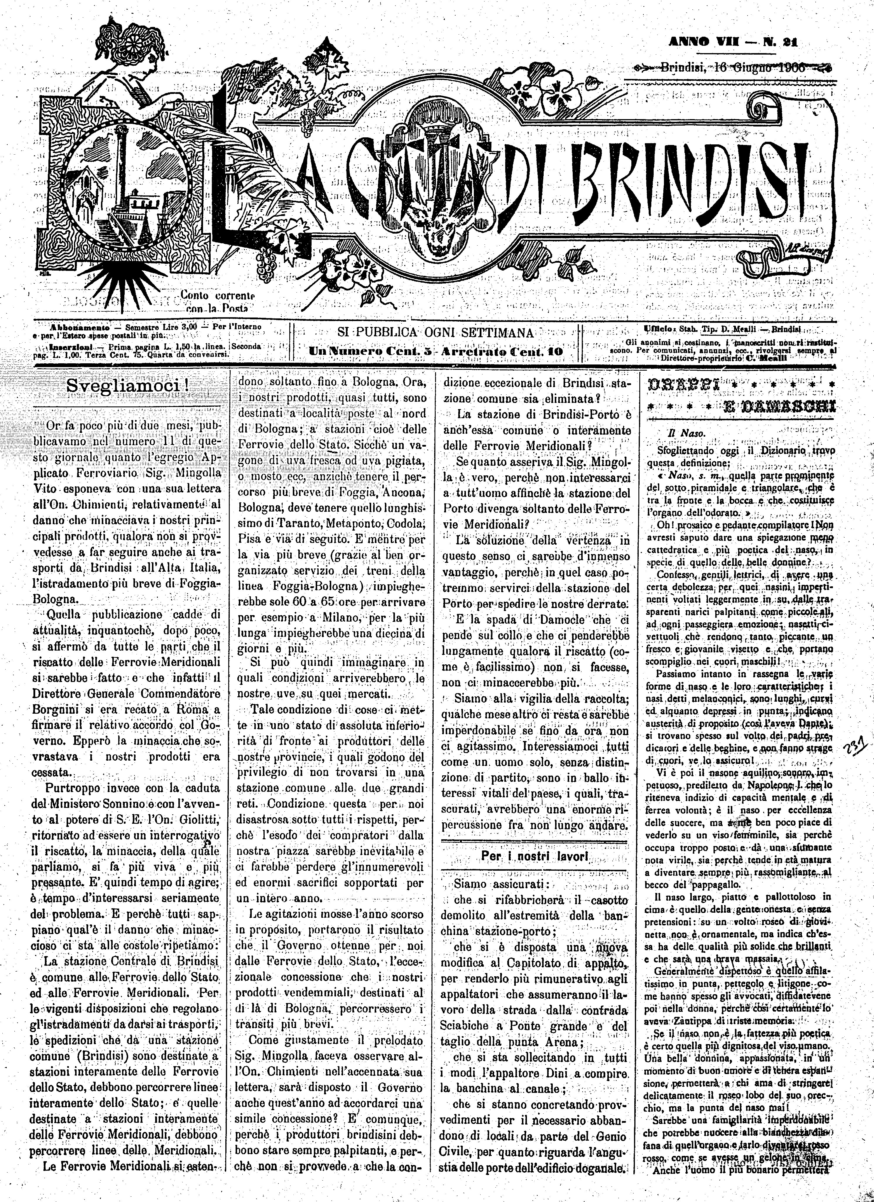 A. 7, n. 21 (16 Giu. 1906)