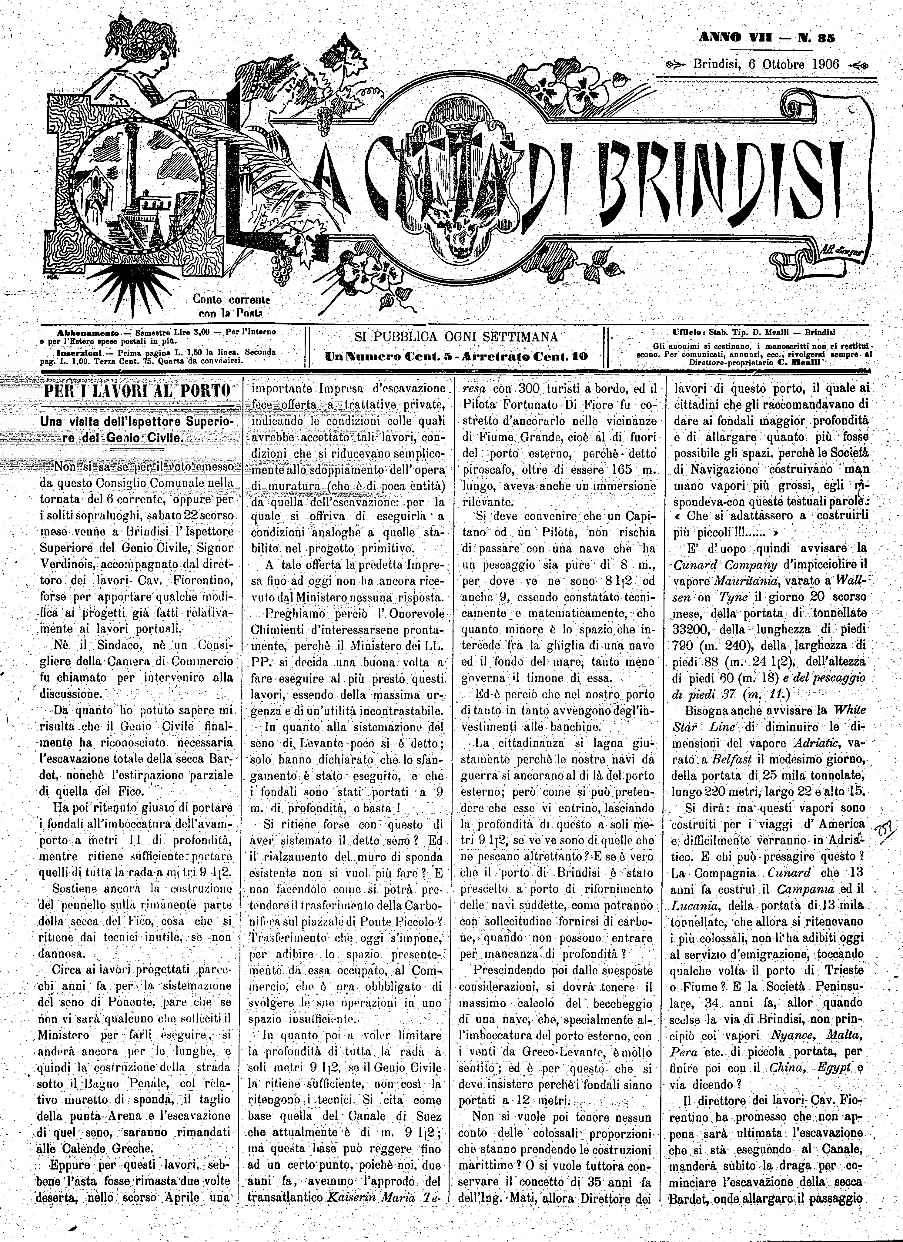 A. 7, n. 35 (06 Ott. 1906)