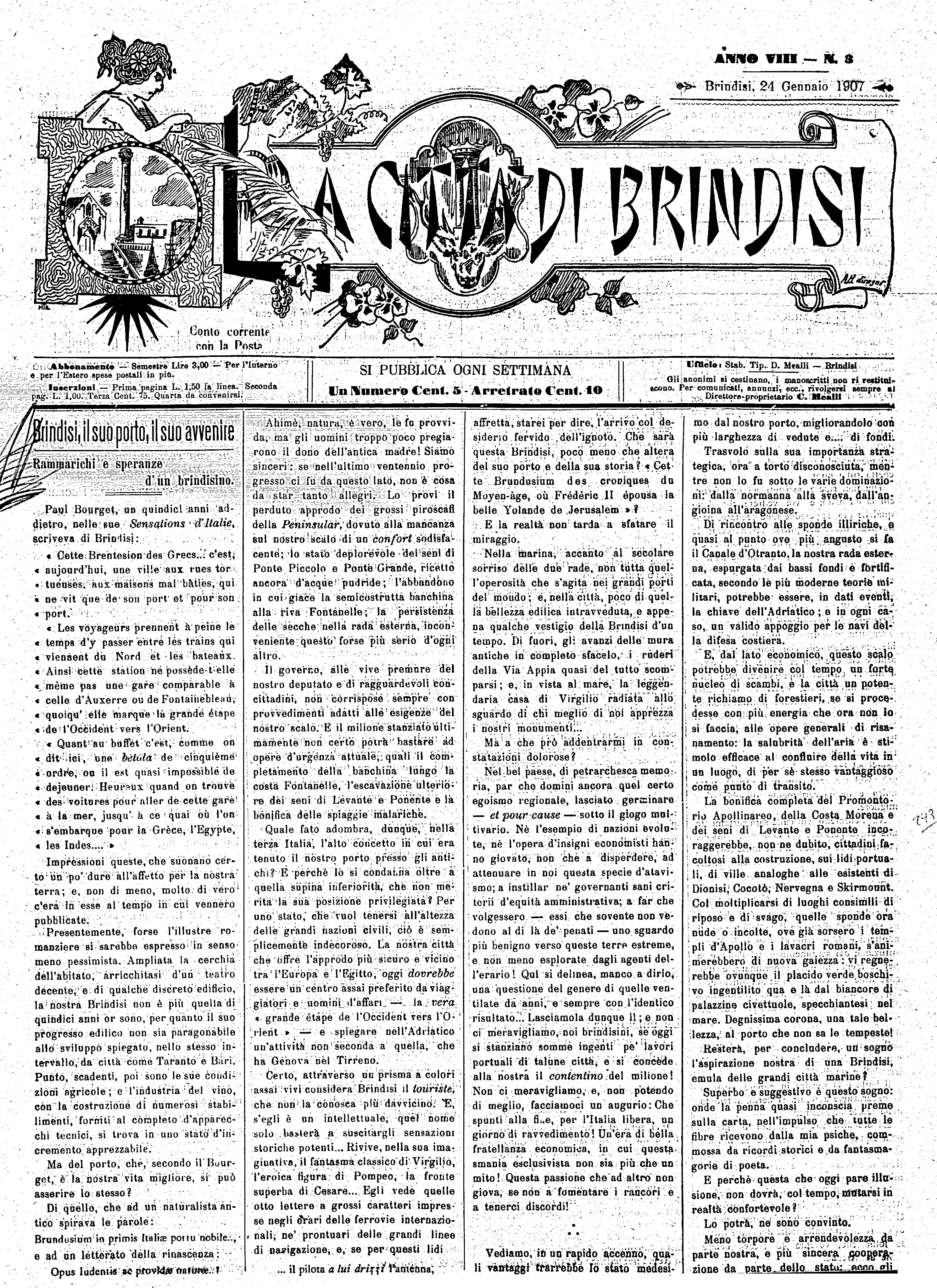 A. 8, n. 03 (24 Genn. 1907)