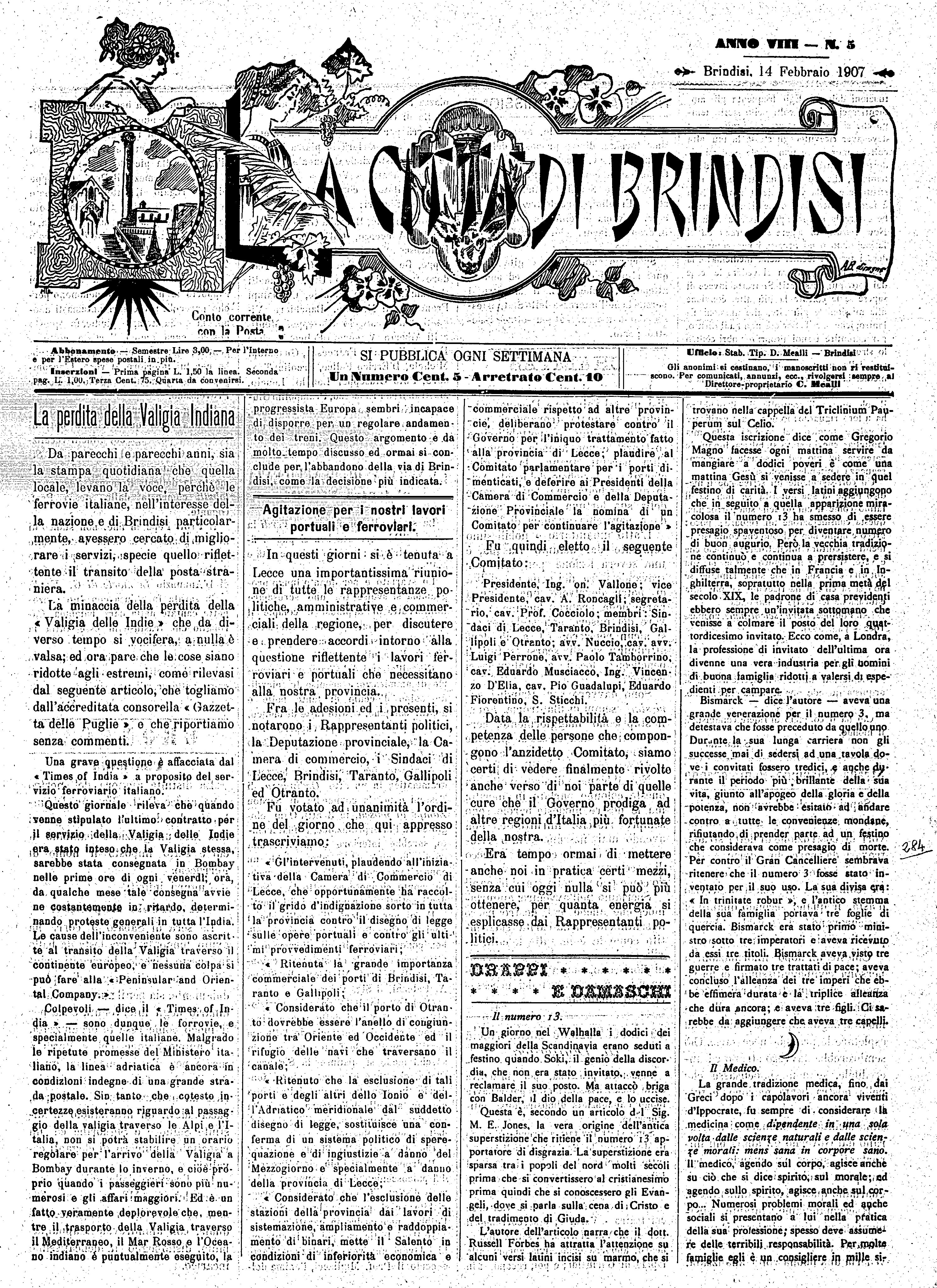 A. 8, n. 05 (14 Febb. 1907)