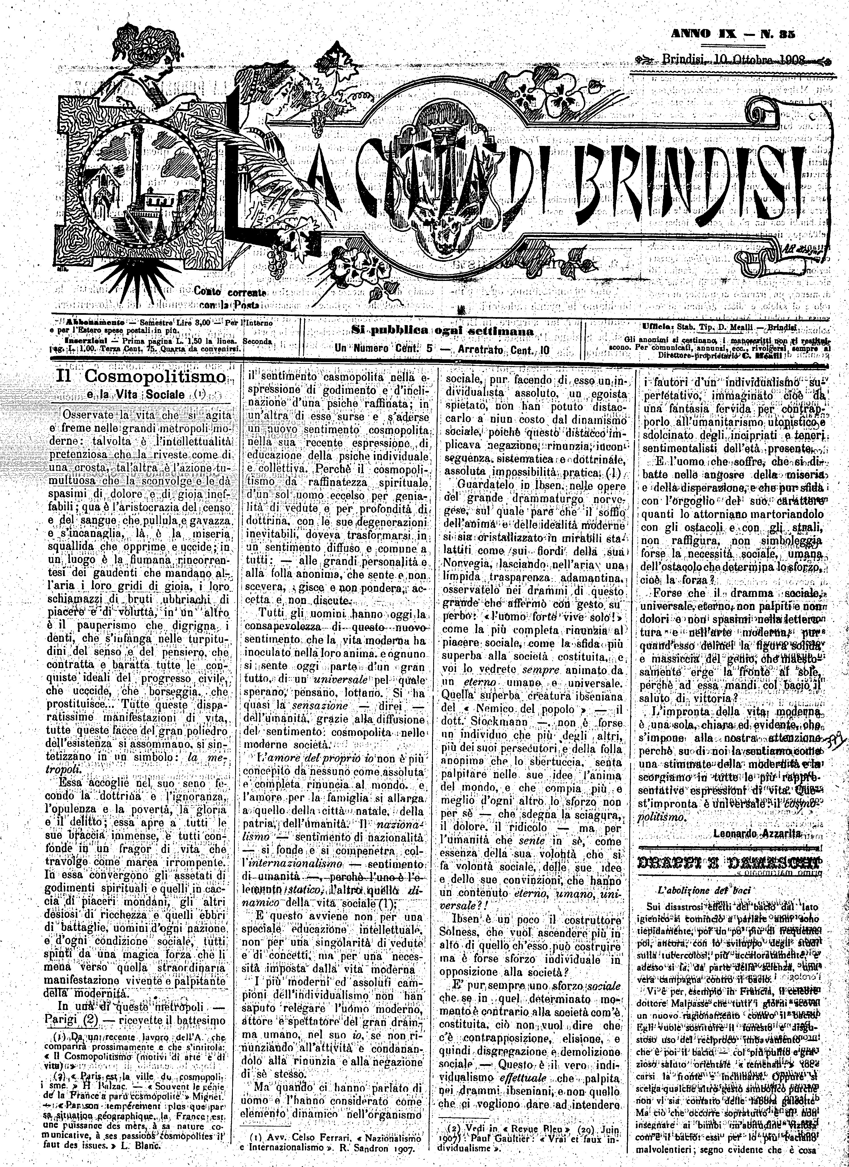 A. 9, n. 35 (10 Ott. 1908)