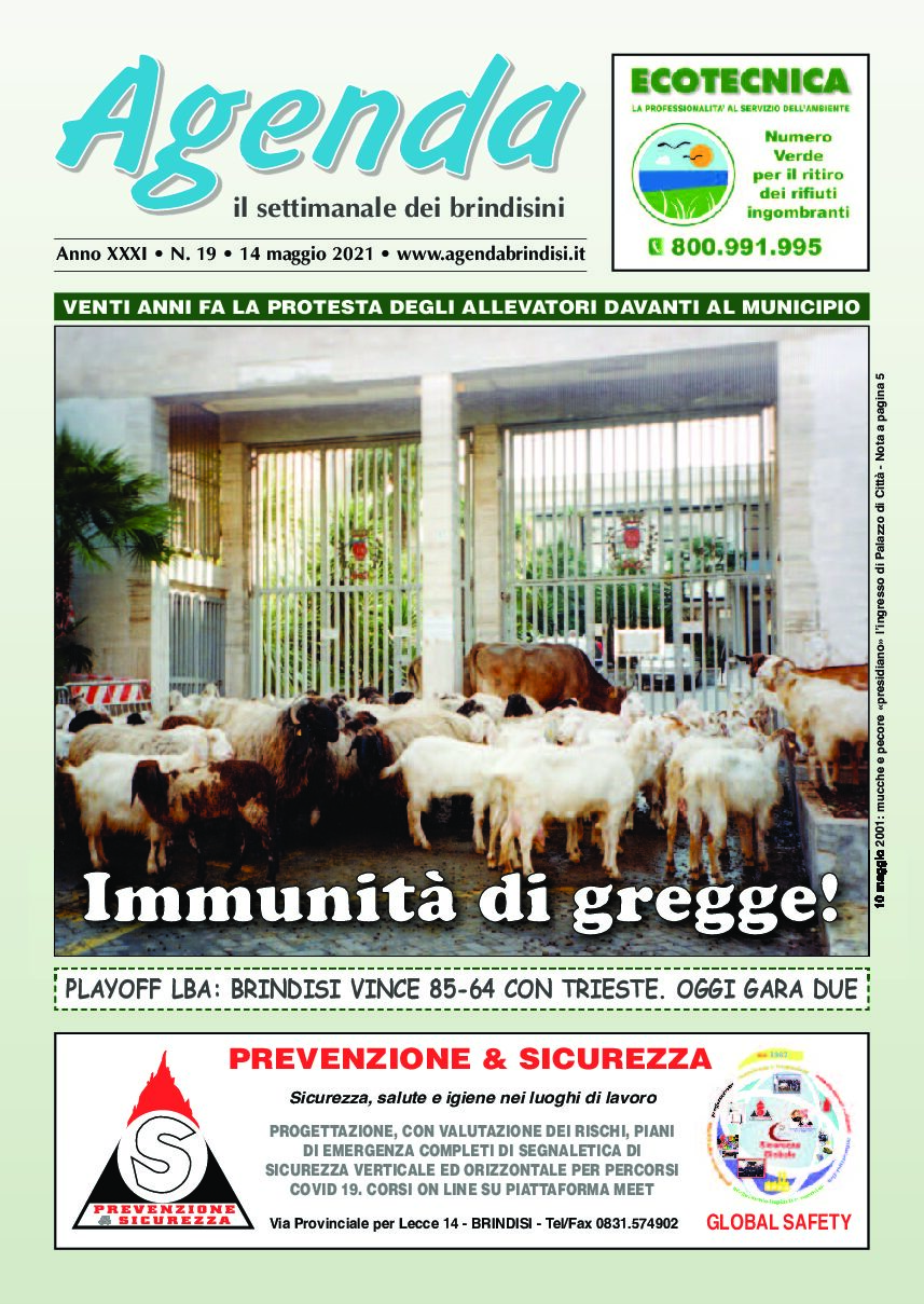 Agenda Brindisi -14 maggio 2021