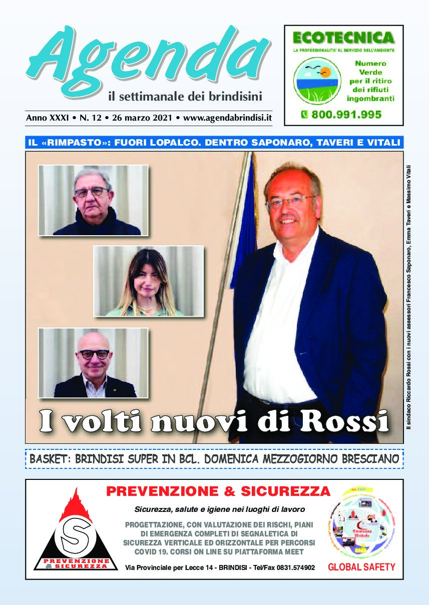 Agenda Brindisi - 26 marzo 2021