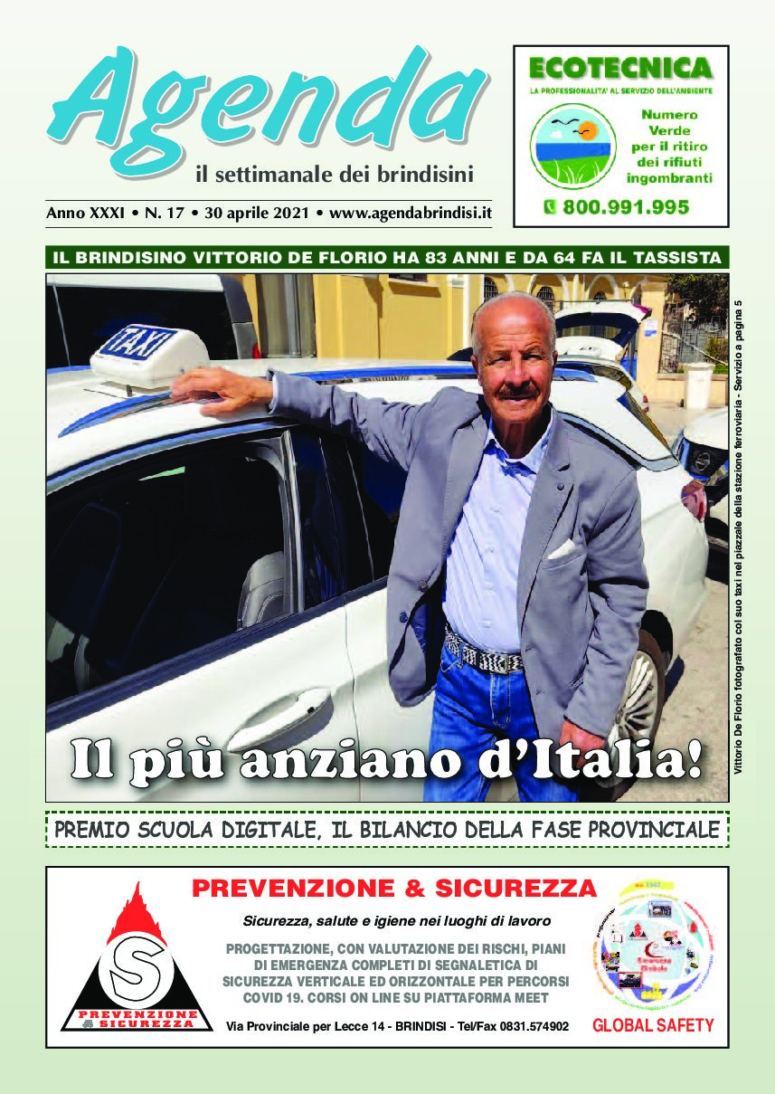 Agenda Brindisi - 30 aprile 2021