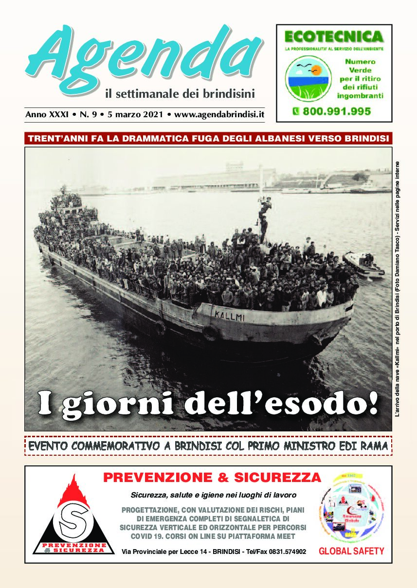 Agenda Brindisi 5 marzo 2021