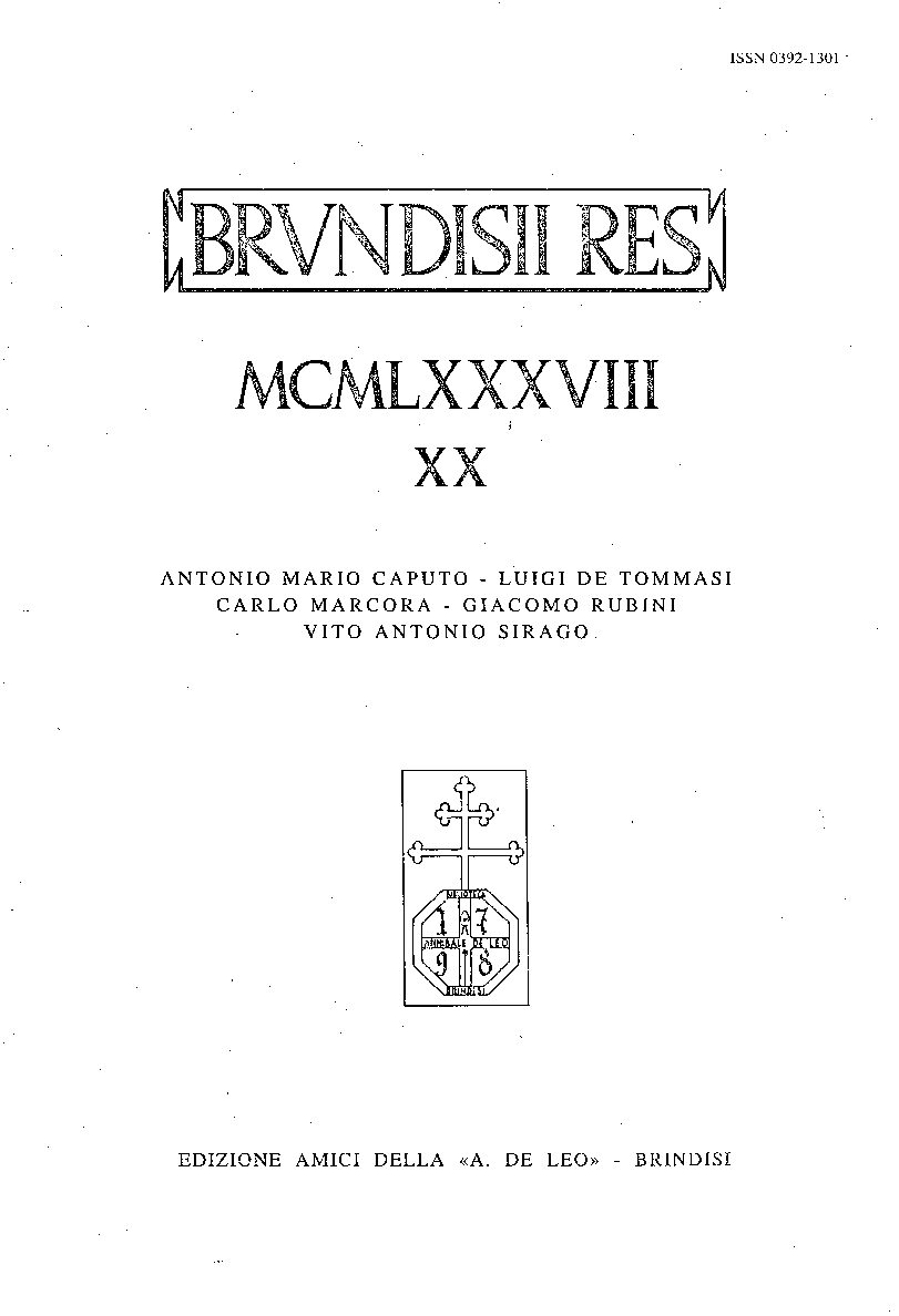 18) BRVNDISII RES XX MCMLXXXVIII (1988)